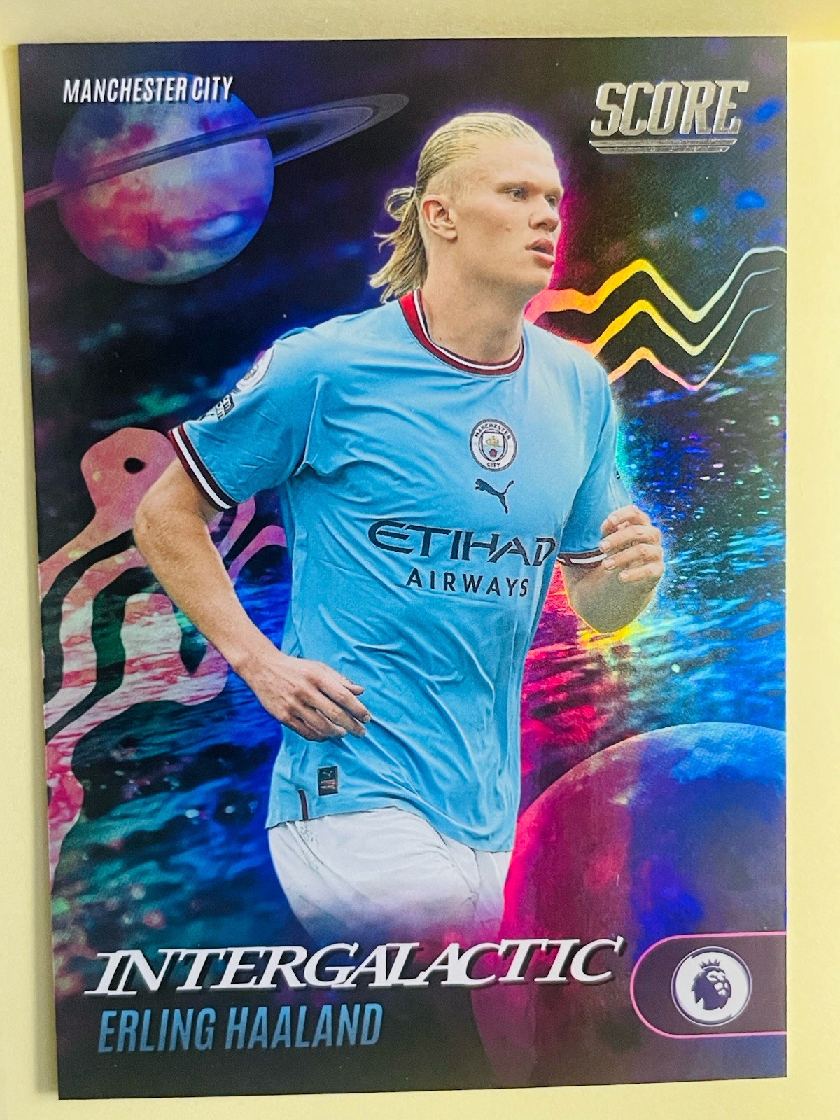 Panini 2022-23 Score Intergalactic #11 CASE HIT ERLING HALLAND Man City Norway🔥