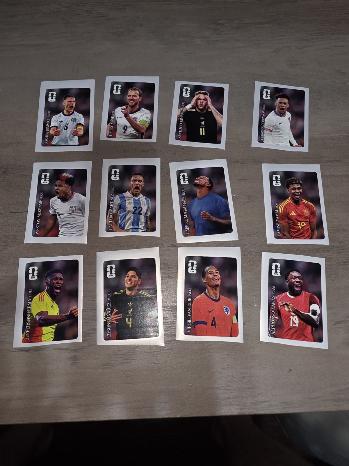 Blemished COCA-COLA Panini FIFA World Cup 2026 Full Set Of 12 Stickers. Read Des