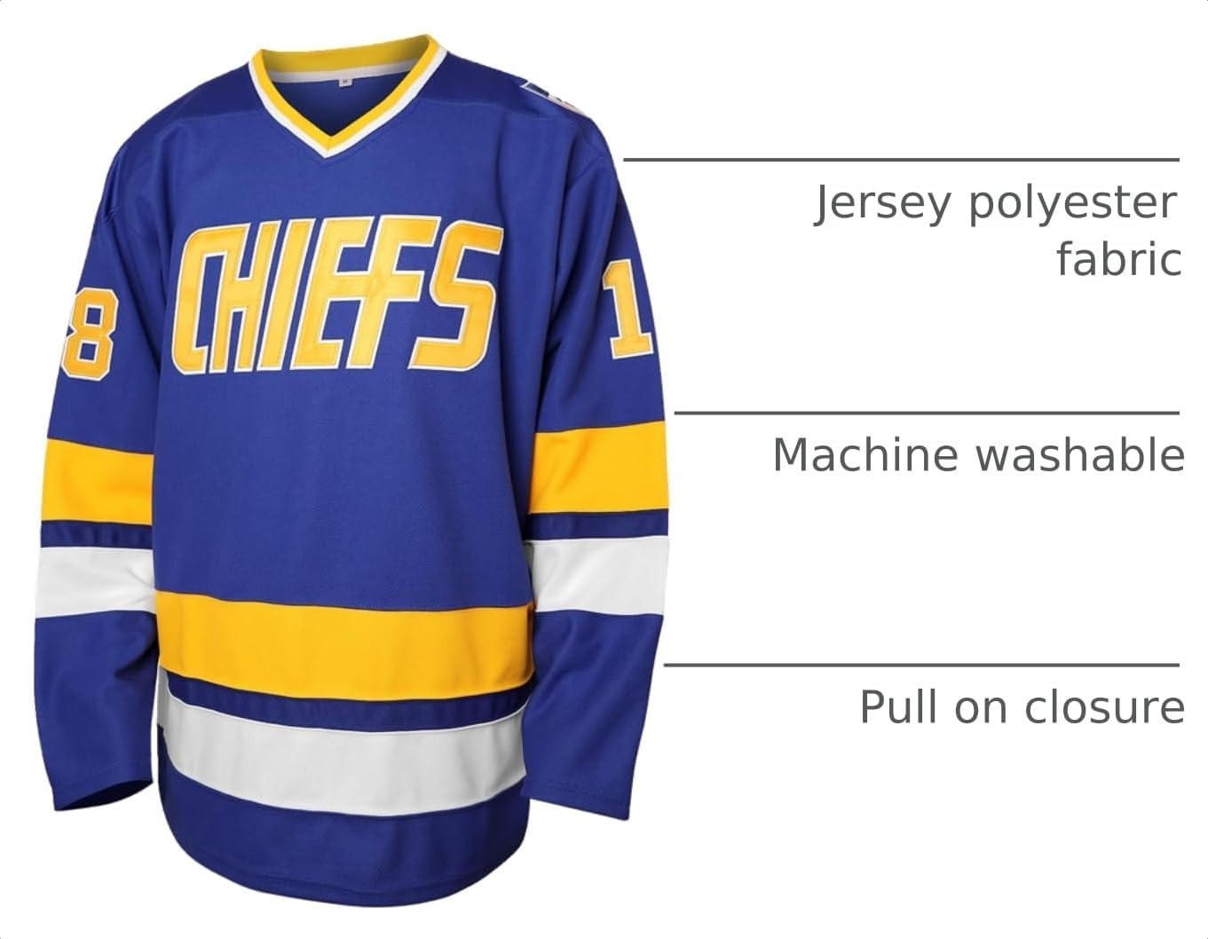 Hanson Brothers Charlestown Chiefs Hockey Jersey