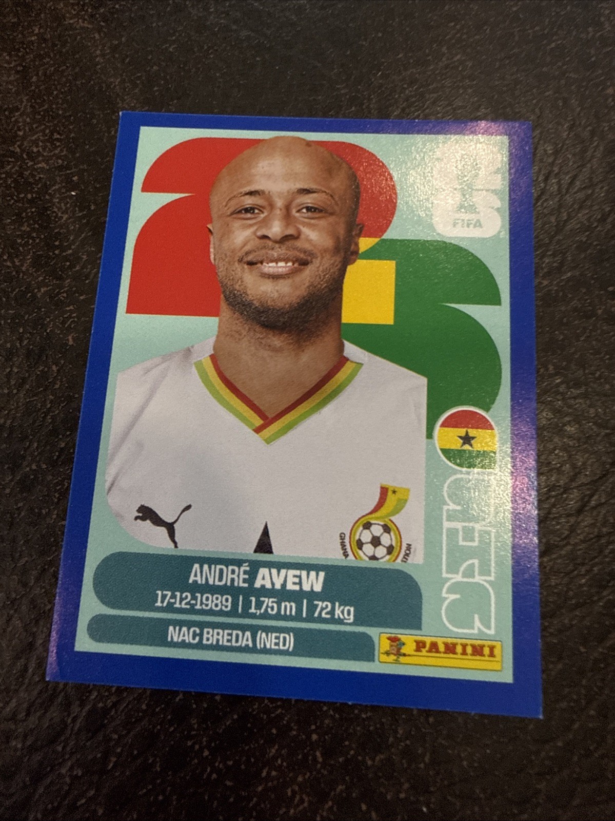 GHA17 panini fifa world cup 2026 sticker Blue Border