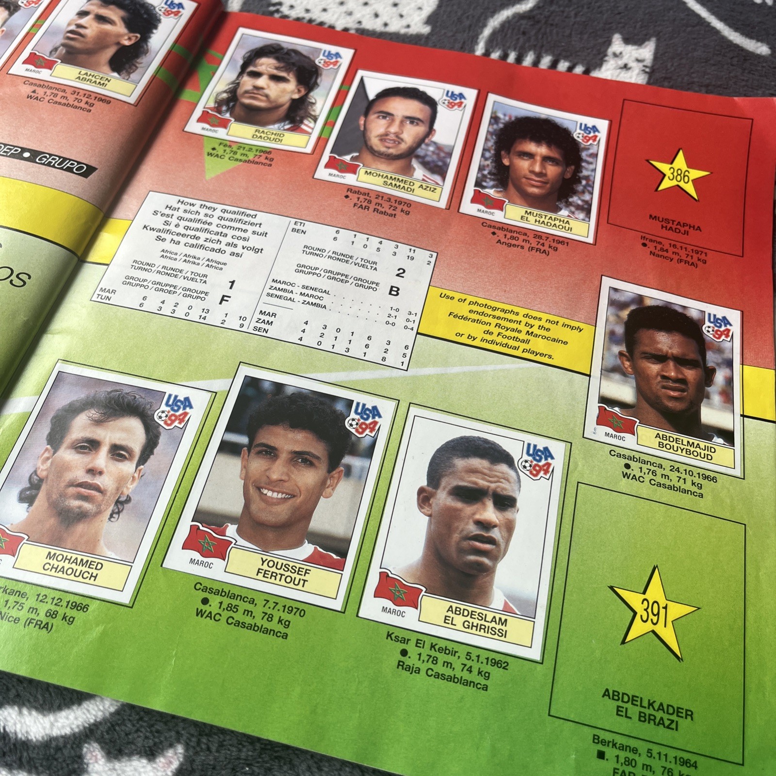 Panini USA World Cup 94 Football Album Incomplete — 275 Stickers — Free UK P&P