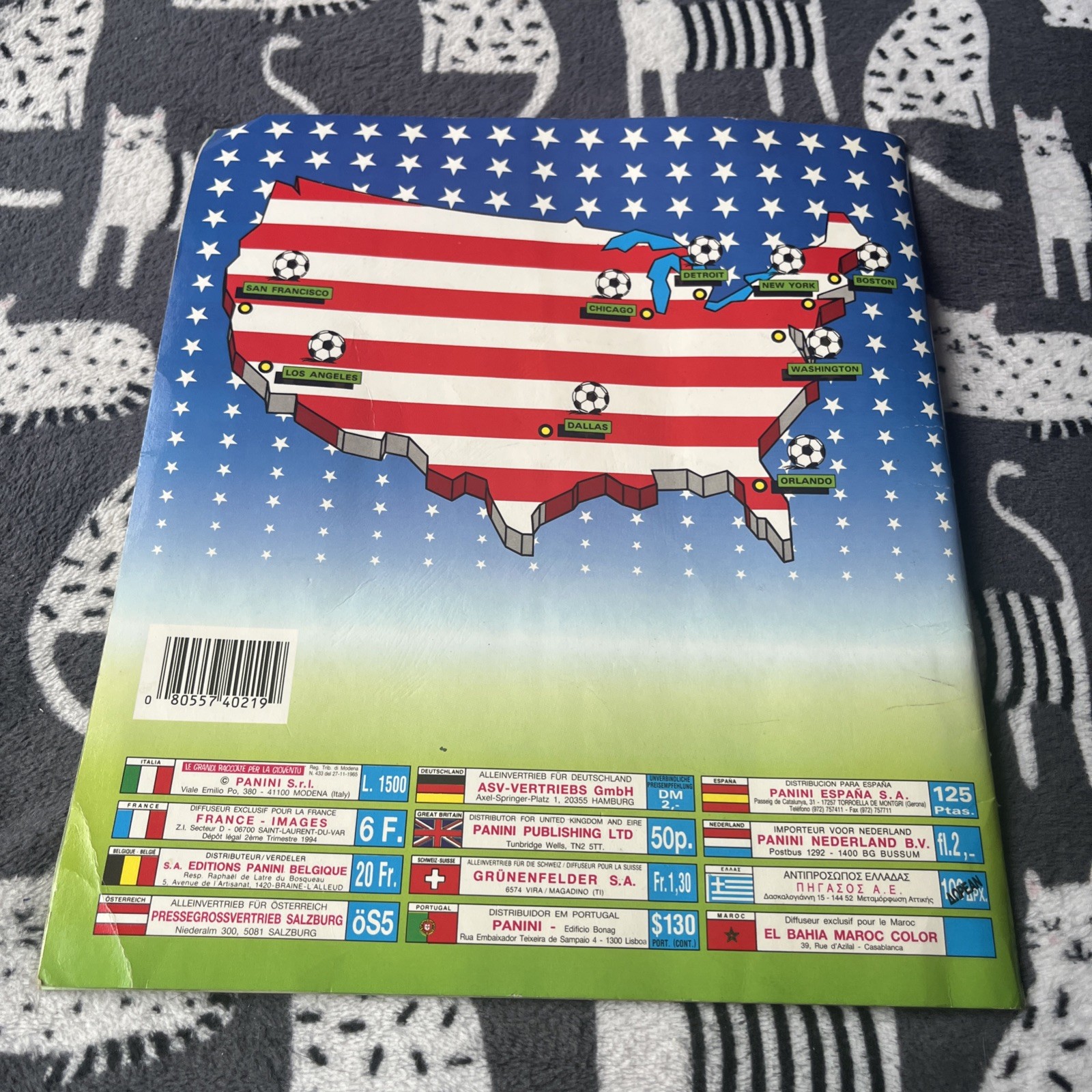 Panini USA World Cup 94 Football Album Incomplete — 275 Stickers — Free UK P&P