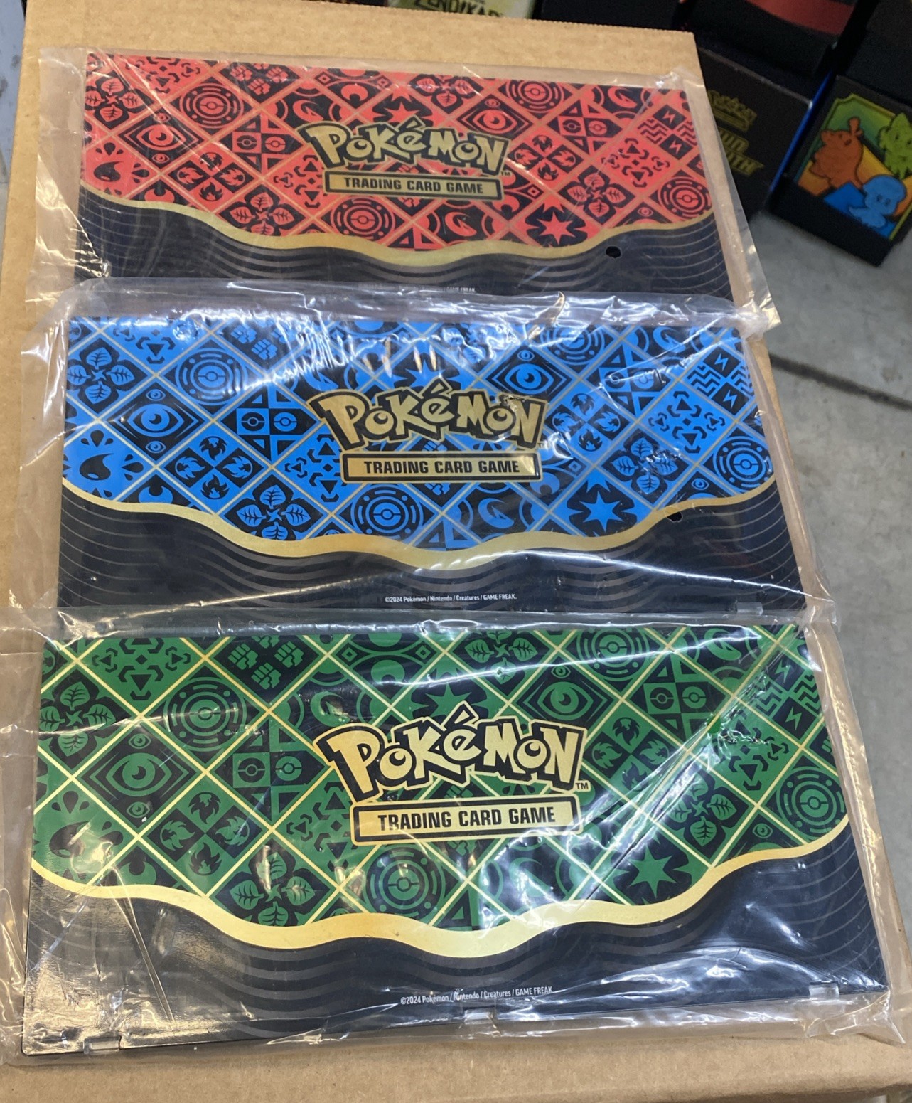 Pokémon Magnetic 3 Card One Touch Card Holder — Set Of 3 — Paldean Fates