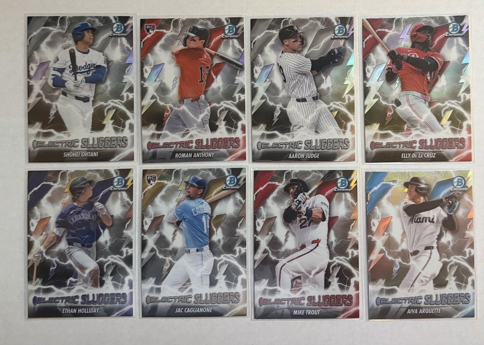 2026 Bowman Electric Sluggers Insert Pick Your Card Complete Your Set