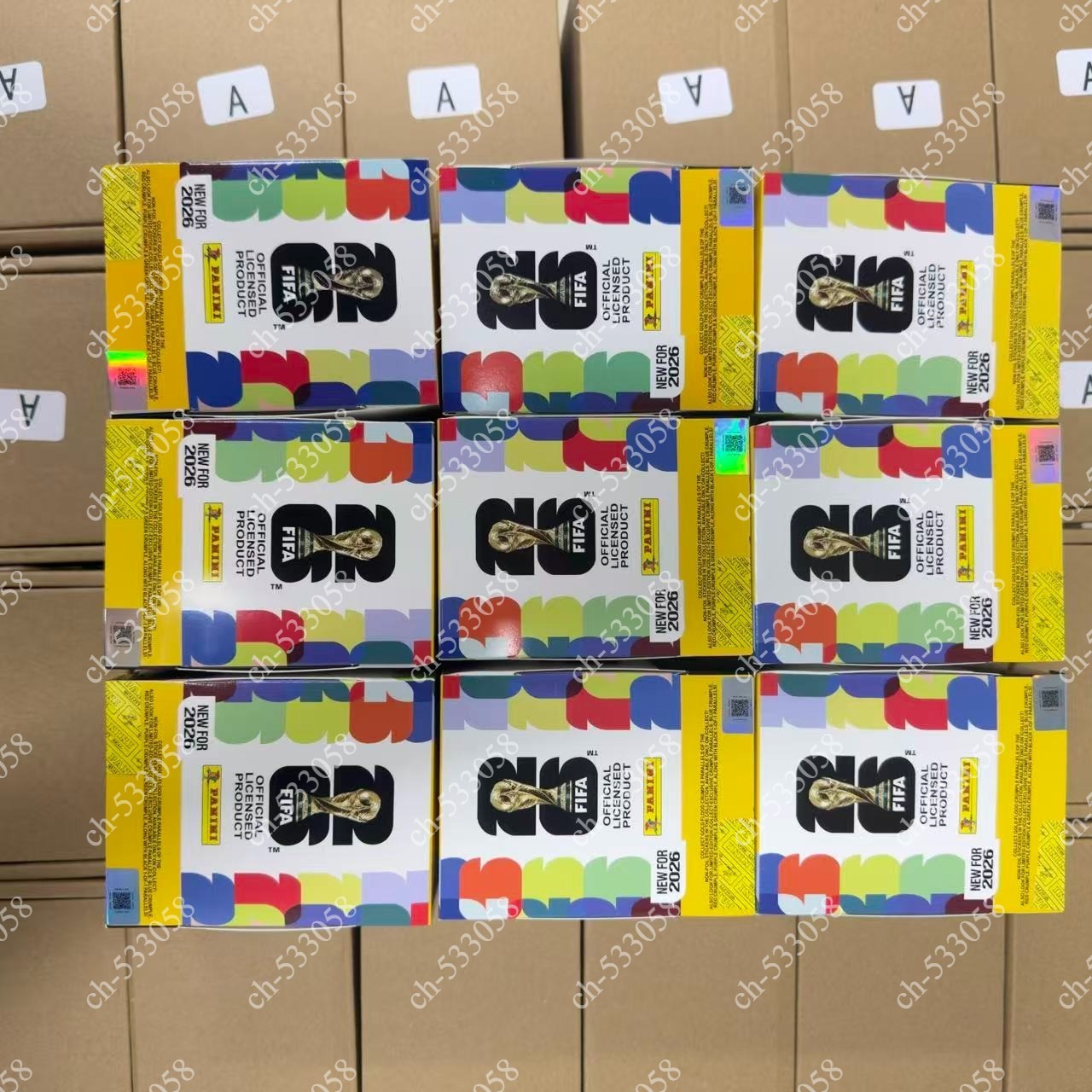 Panini FIFA World Cup 2026 Official Sticker 50-Pack Box Gold Limited — One Box