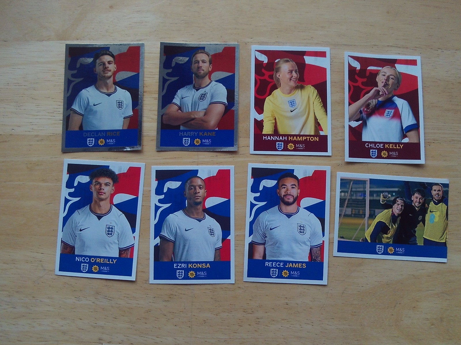 WOW Cheap M&S Food Official England Stickers x 8 Different