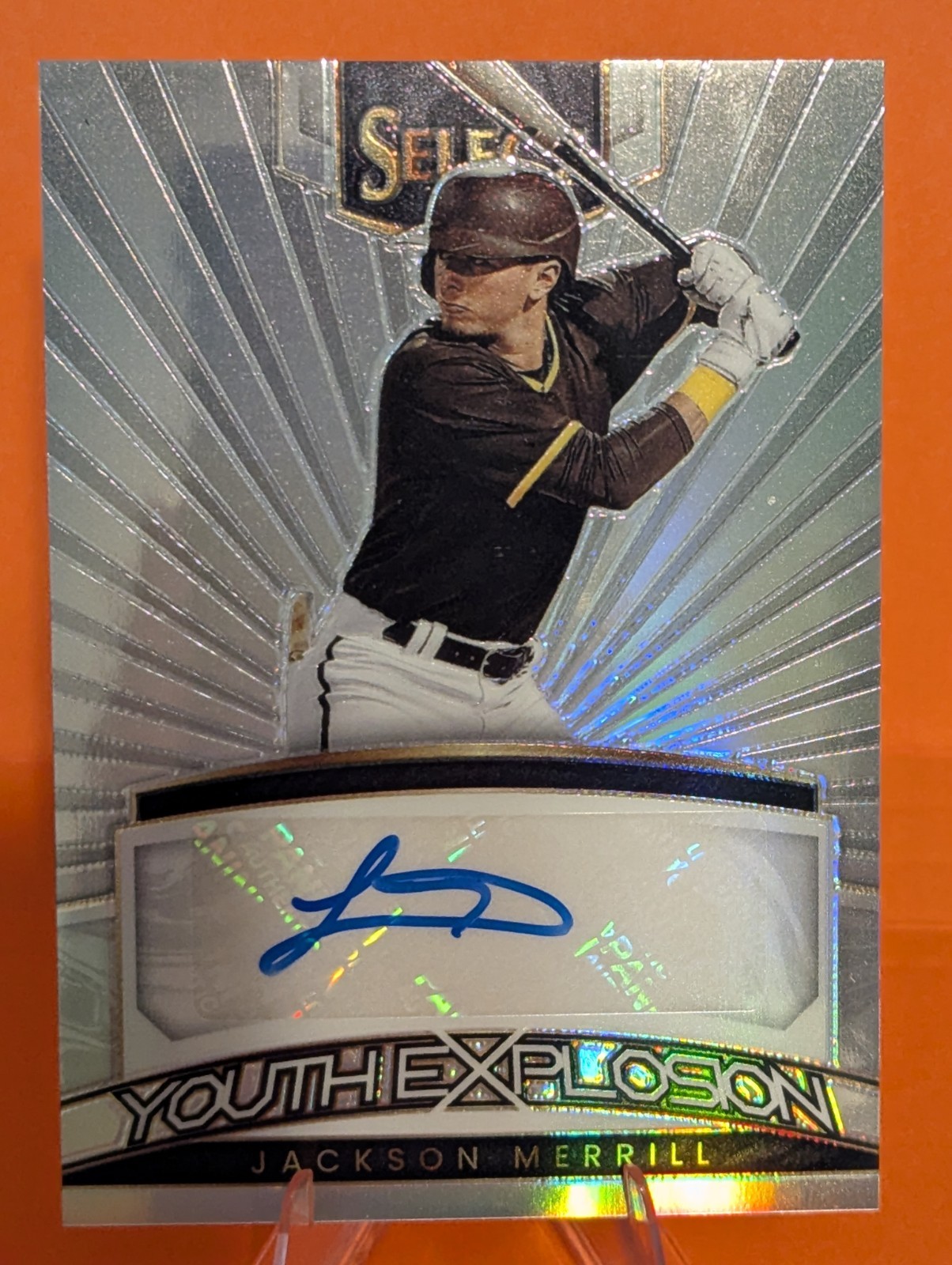 2023 Panini Select — Youth Explosion Signatures Jackson Merrill #YES-JM 82/99