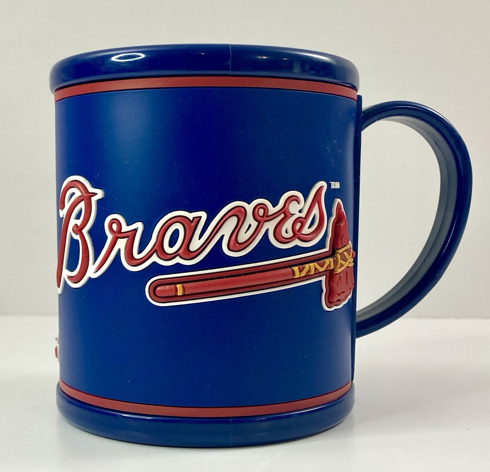 Atlanta Braves Baseball 1999 Blue Collectible 3D Plastic 10 oz. Coffee Cup Mug
