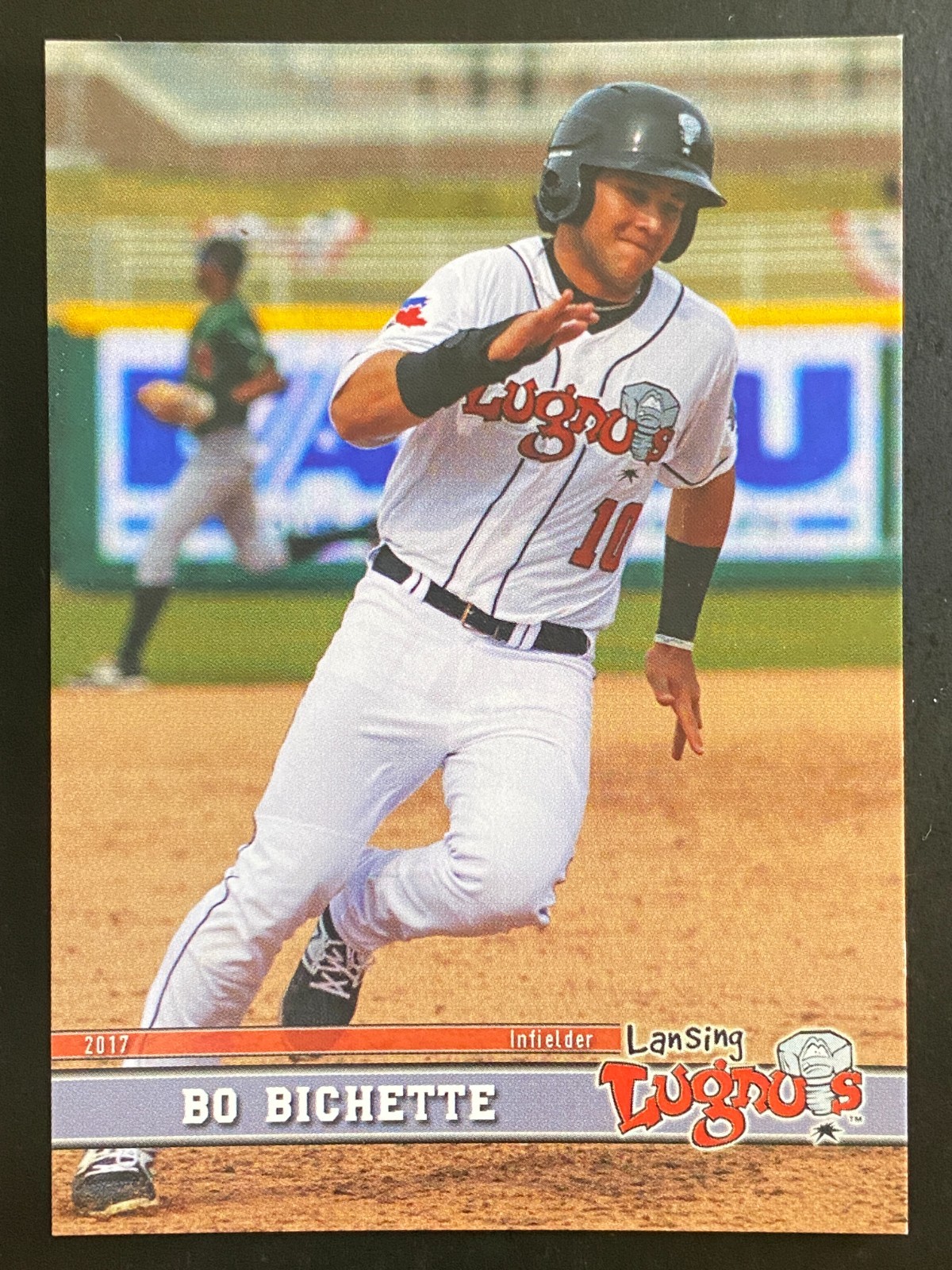 Bo Bichette 2017 Lansing Lugnuts Grandstand Minor League Prospect #10 Blue Jays