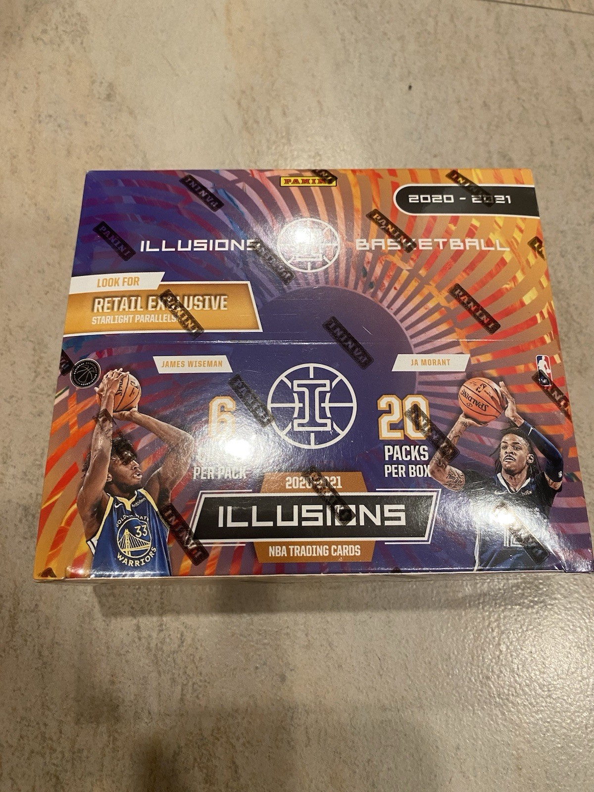 2020-21 Panini Illusions NBA Basketball — RETAIL BOX — 20 PACKS — FACTORY SEALED
