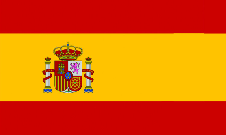 Lot of 10 Spain Flag Face Stickers 1018 — 1.5″ x 2.5″