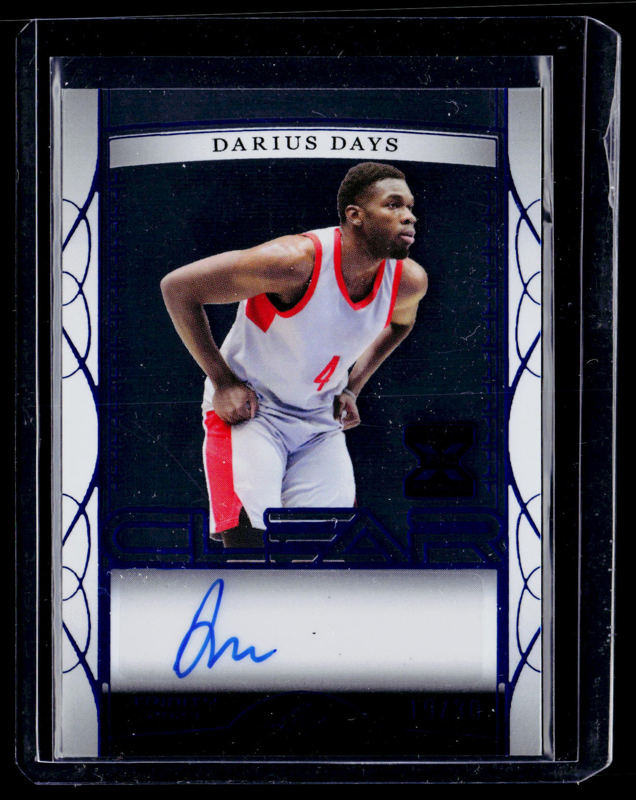 2023 Leaf Trinity — Clear Auto Blue #CA-DD1 Darius Days 19/30