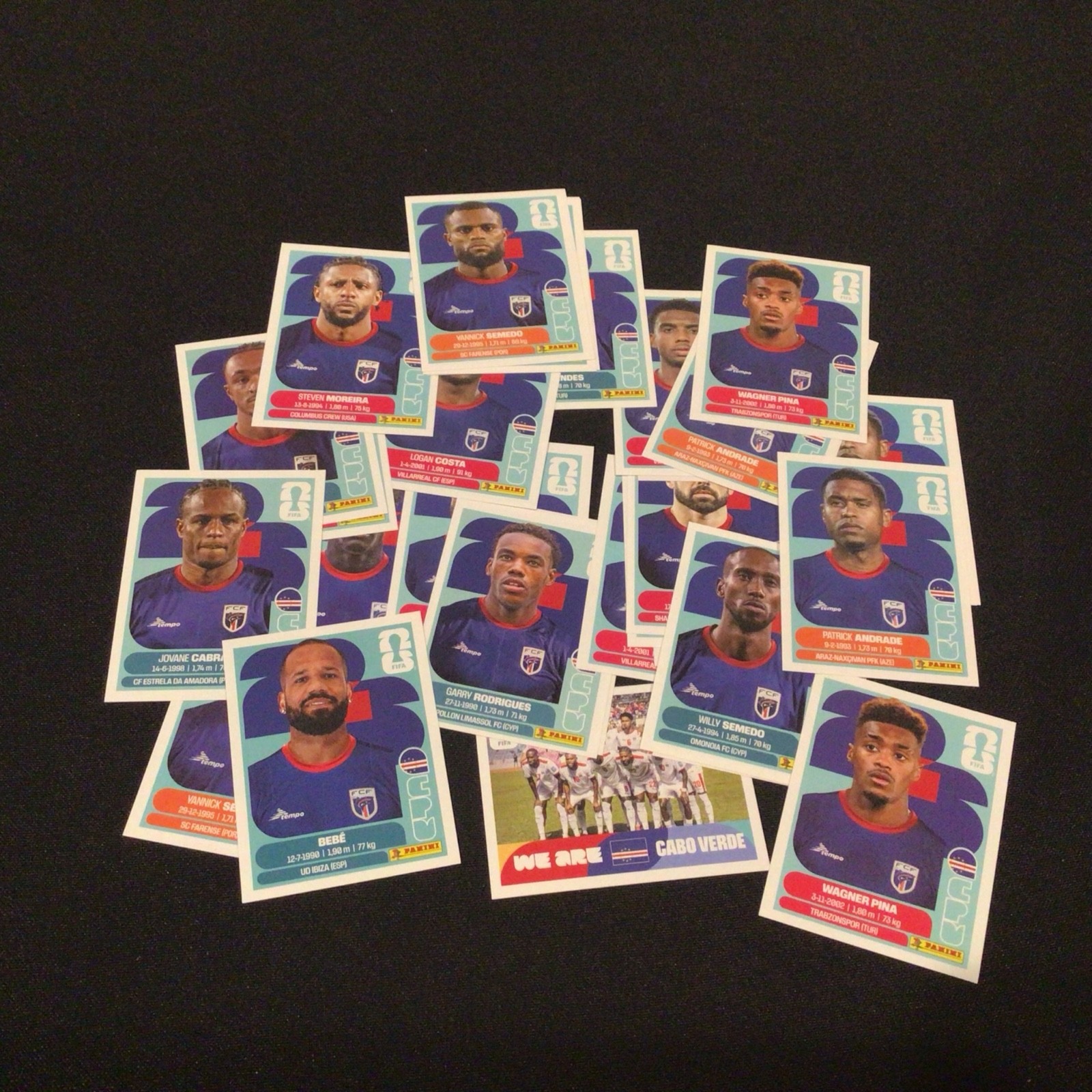 Panini CABO VERDE CAPE VERDE TEAM SQUAD Sticker World Cup 2026 Multi Listing
