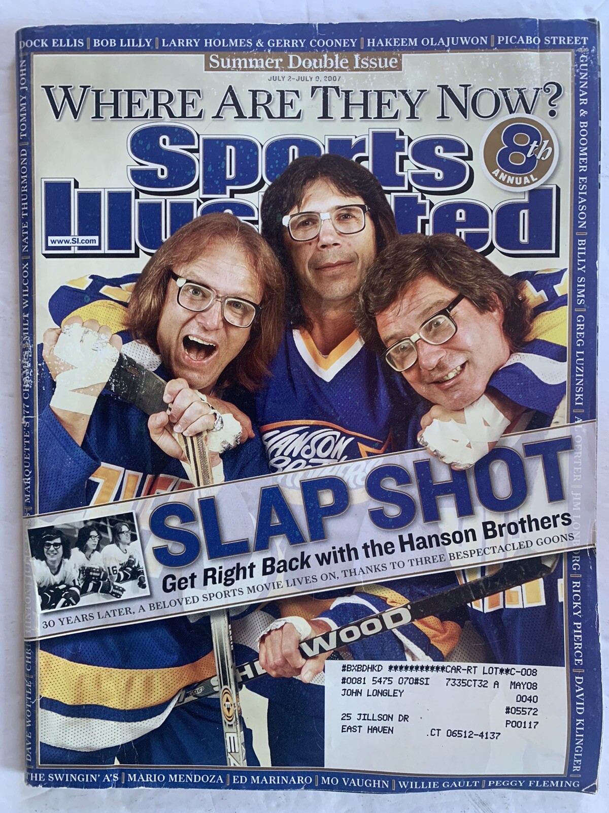 THE HOCKEY NEWS/SPORTS ILLUSTRATED HANSON BROTHERS COLLECTOR’S EDITIONS w/Photo