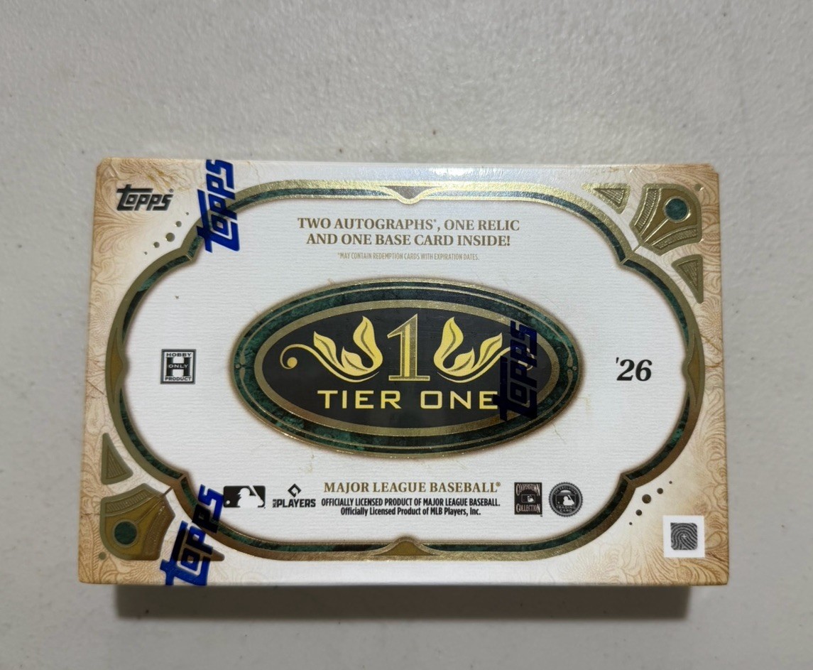 2026 Topps Tier One Baseball MLB Factory Sealed Hobby Box — Fast Free Ship💨
