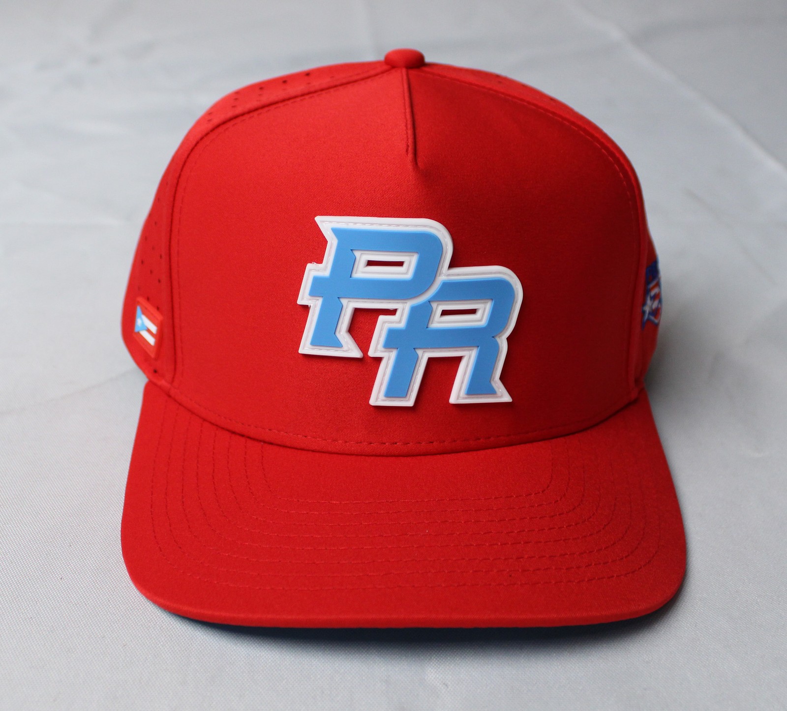 Puerto Rico Unisex Adult’s Adjustable Panevo Dried Tech Cap WR4 Red One Size