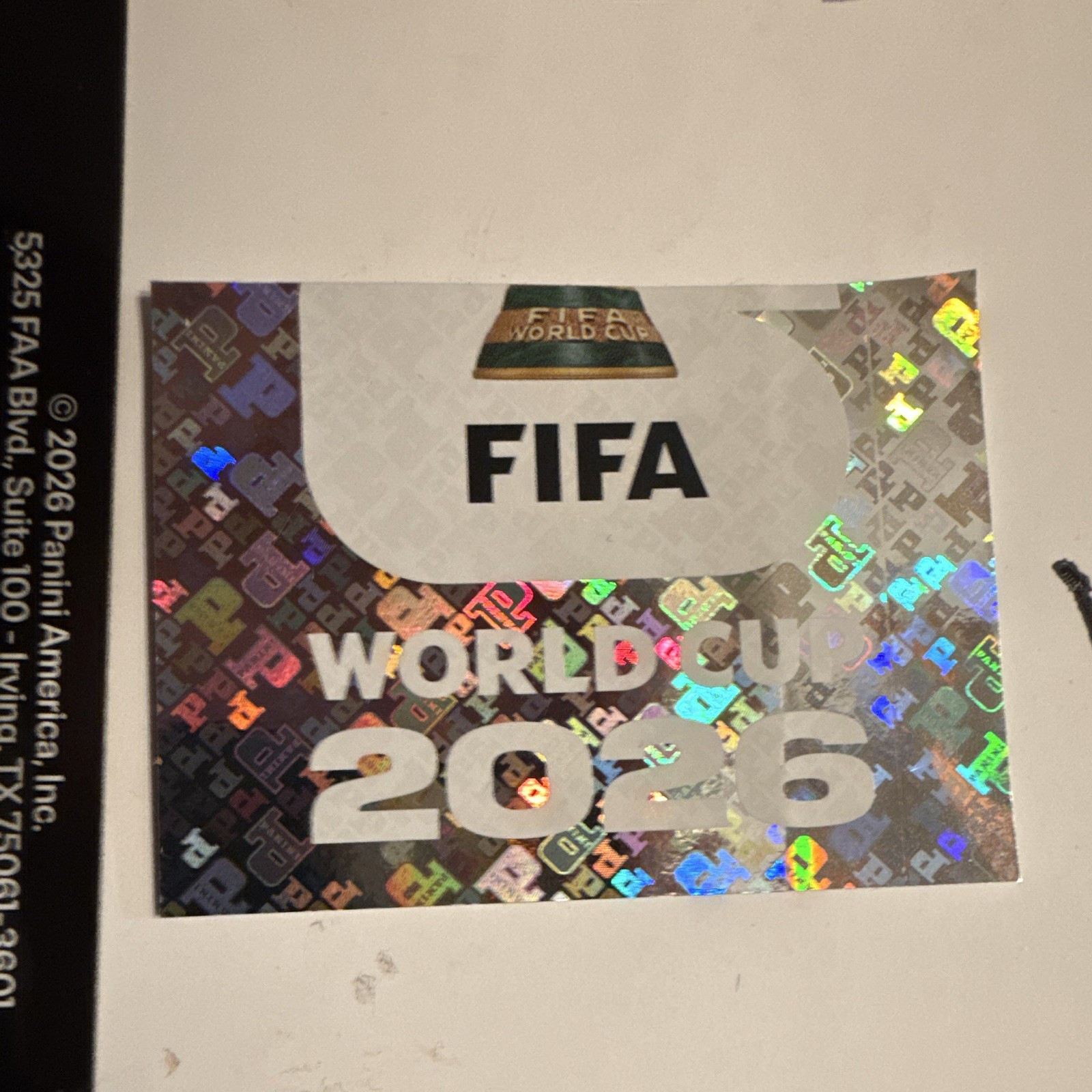 Panini FIFA World Cup 2026 Logo Hologram Sports Sticker Non-Stuck