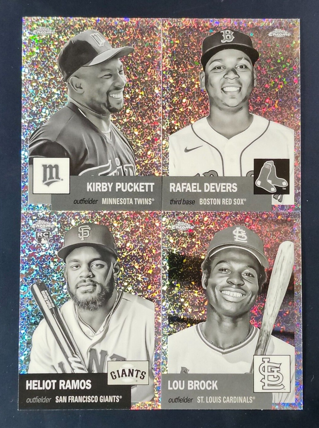 2022 Topps Chrome Platinum BLACK and WHITE MINI-DIAMOND REFRACTORS You Pick