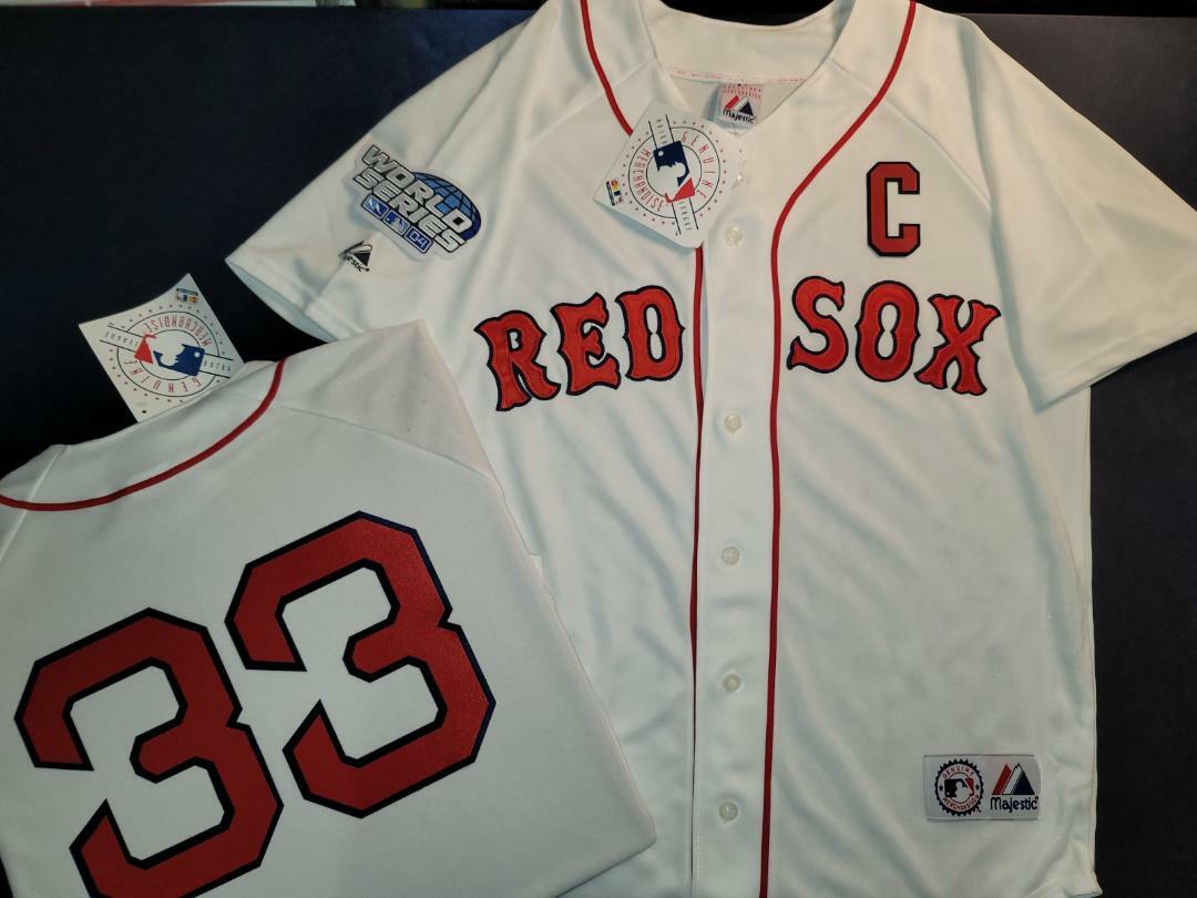 11110 Majestic Boston Red Sox JASON VARITEK 2004 World Series Baseball JERSEY