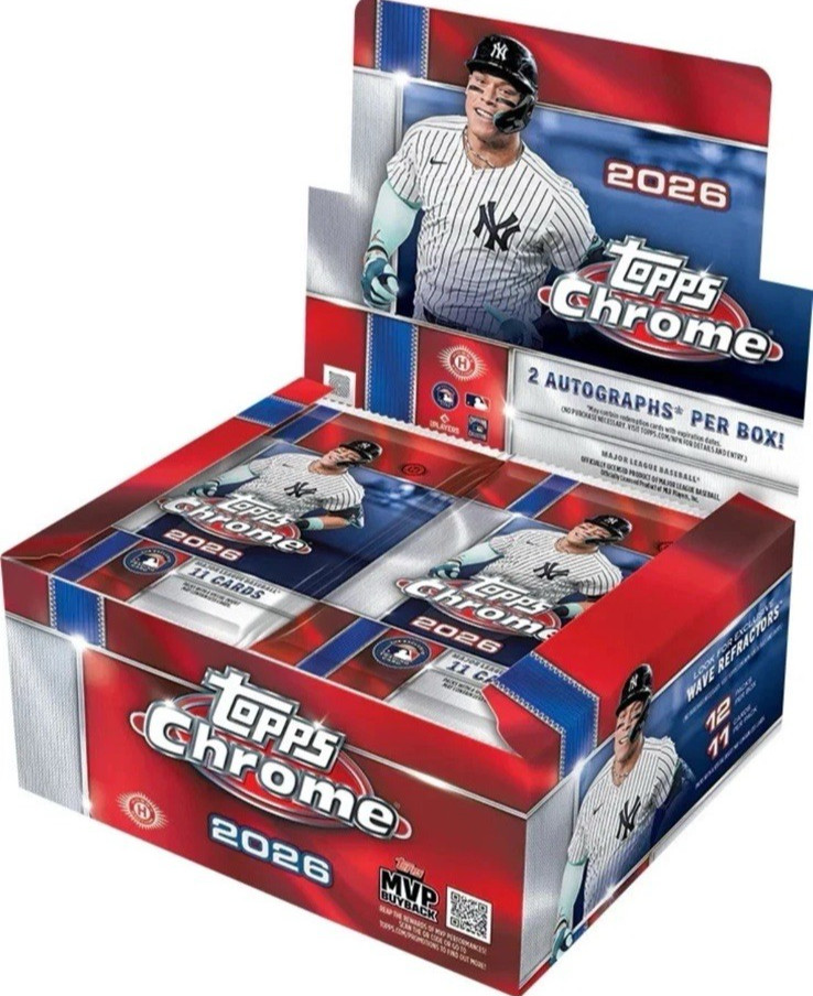 2026 Topps Chrome Baseball — Jumbo Box — Presale