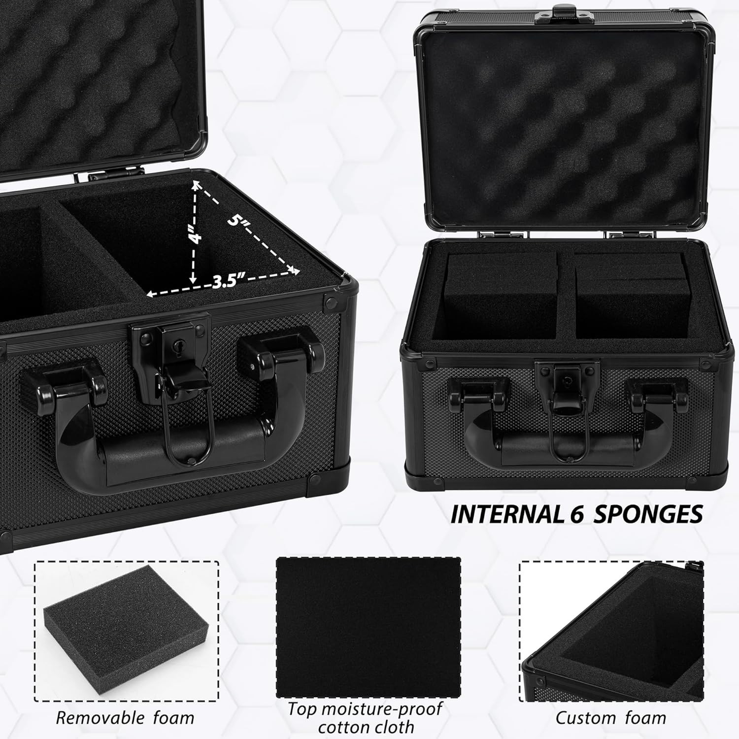 1 Pack Trading Card Storage Box,5 Rows Graded Card Case Holds 220 PSA Slab Cards