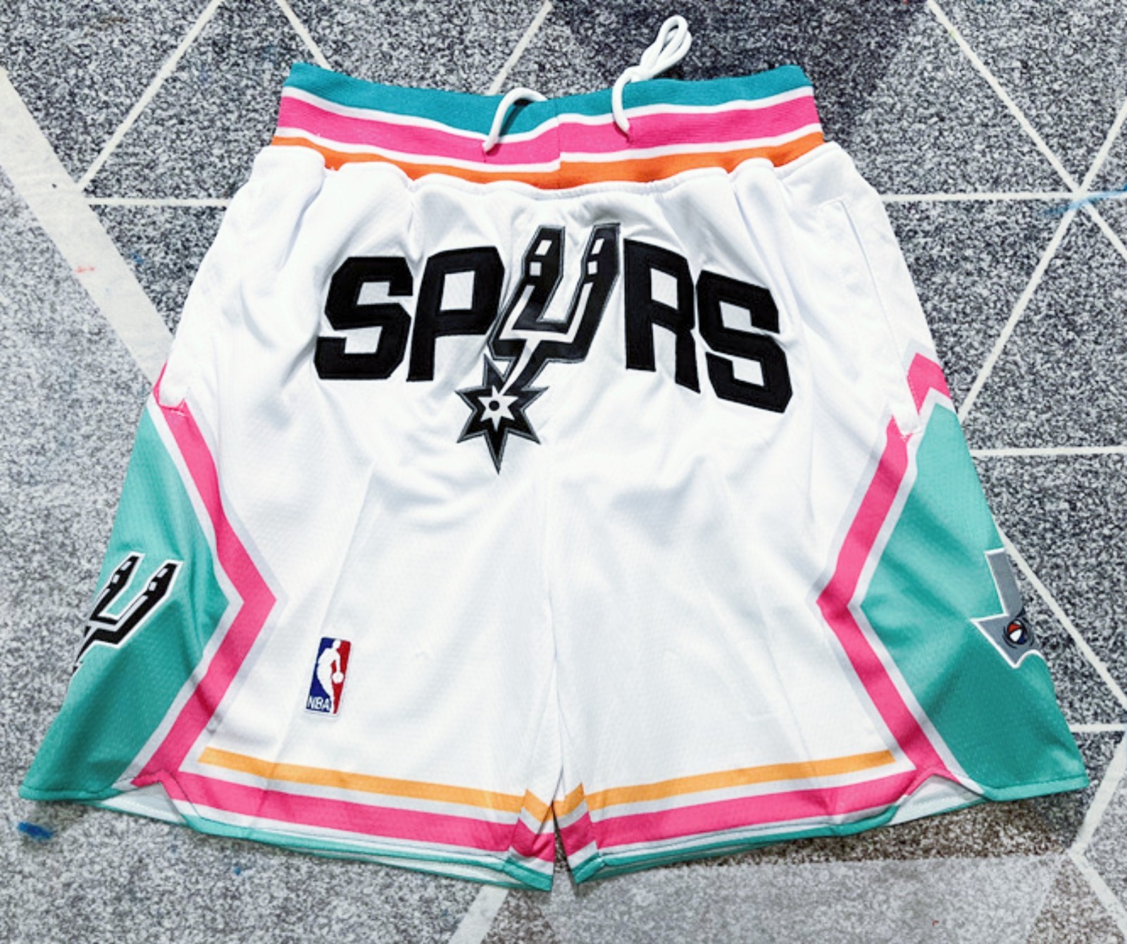 Men’s Spurs Basketball Short Pants Stitched With Pocket S-3XL
