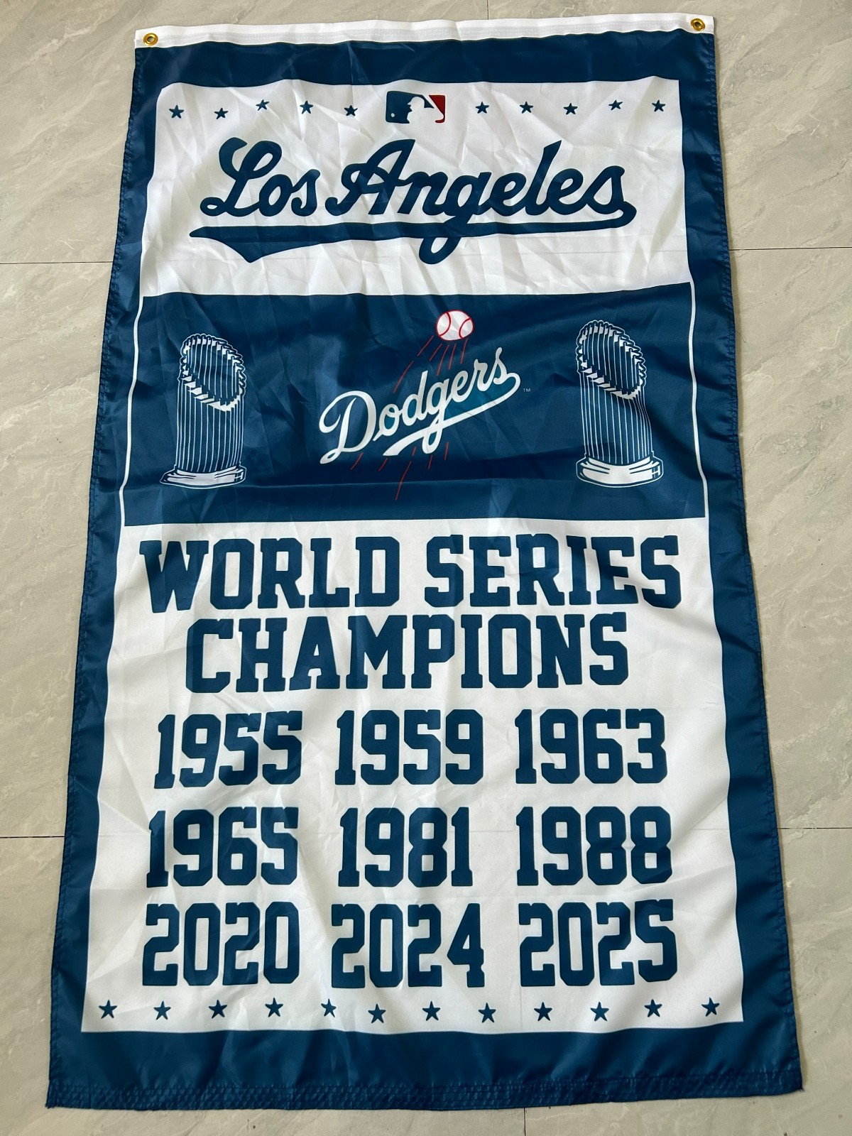 LA Los Angeles Dodgers 9-Time World Series Championship Banner 3×5 Ft Flag