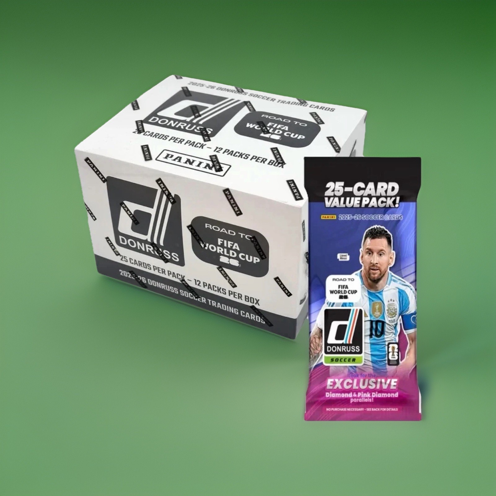 2025-26 Panini Donruss Road to World Cup Soccer Fat Pack Box — BRAND NEW SEAL