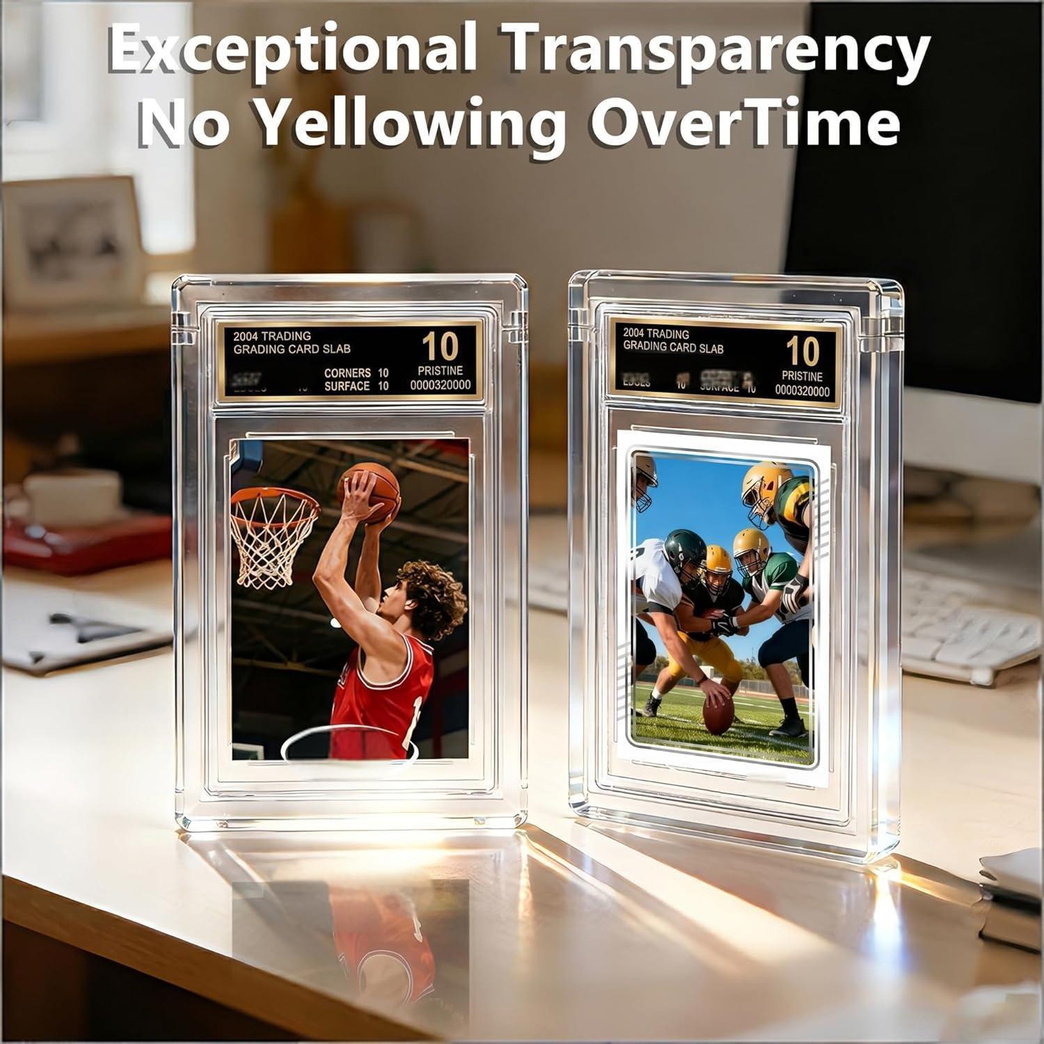 BGS Card Display Acrylic Case 8mm Magnetic UV Protection Standard Size US Stock