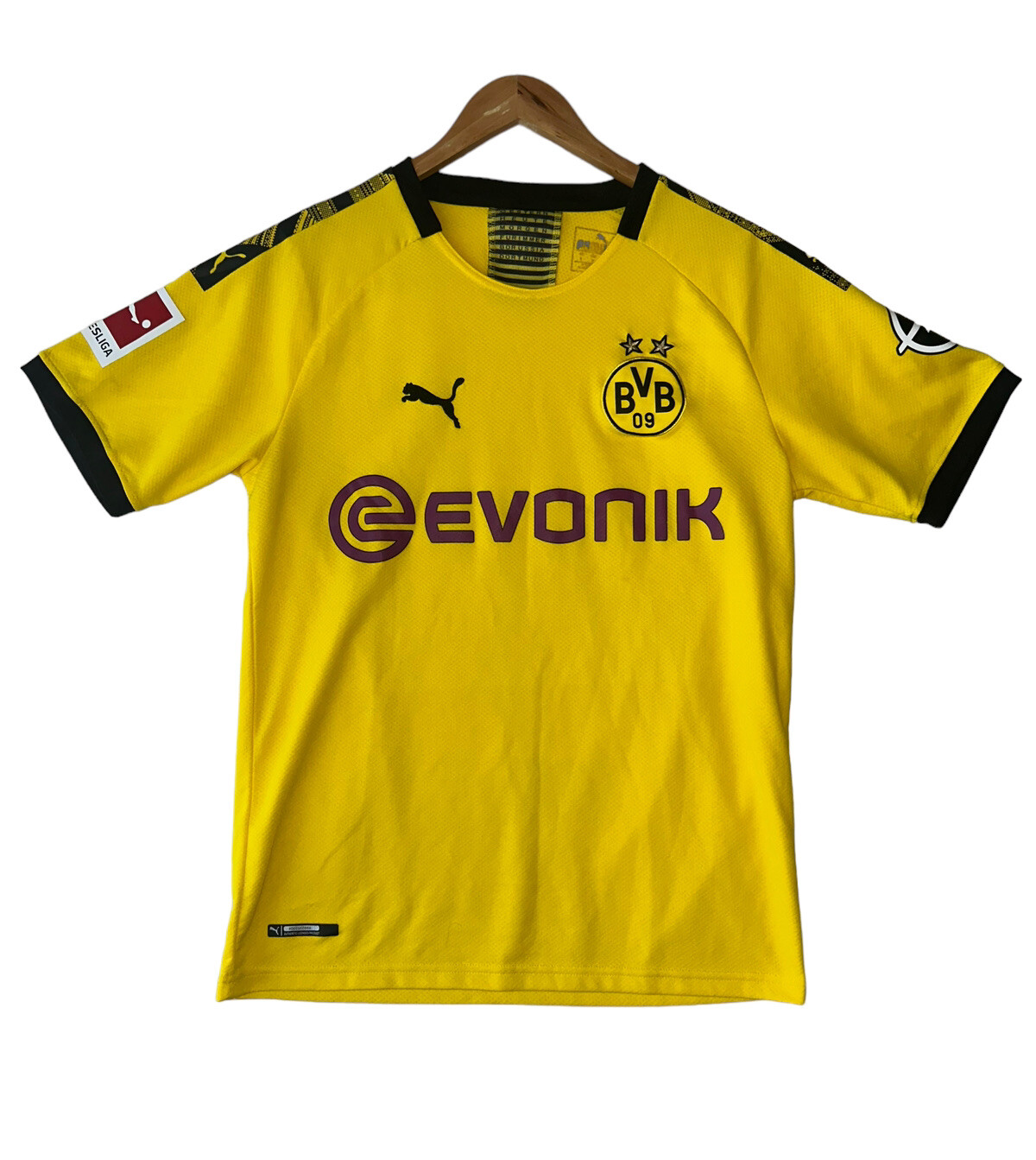 Puma Dortmund Erling Haaland #17 Home Yellow Jersey Size Small