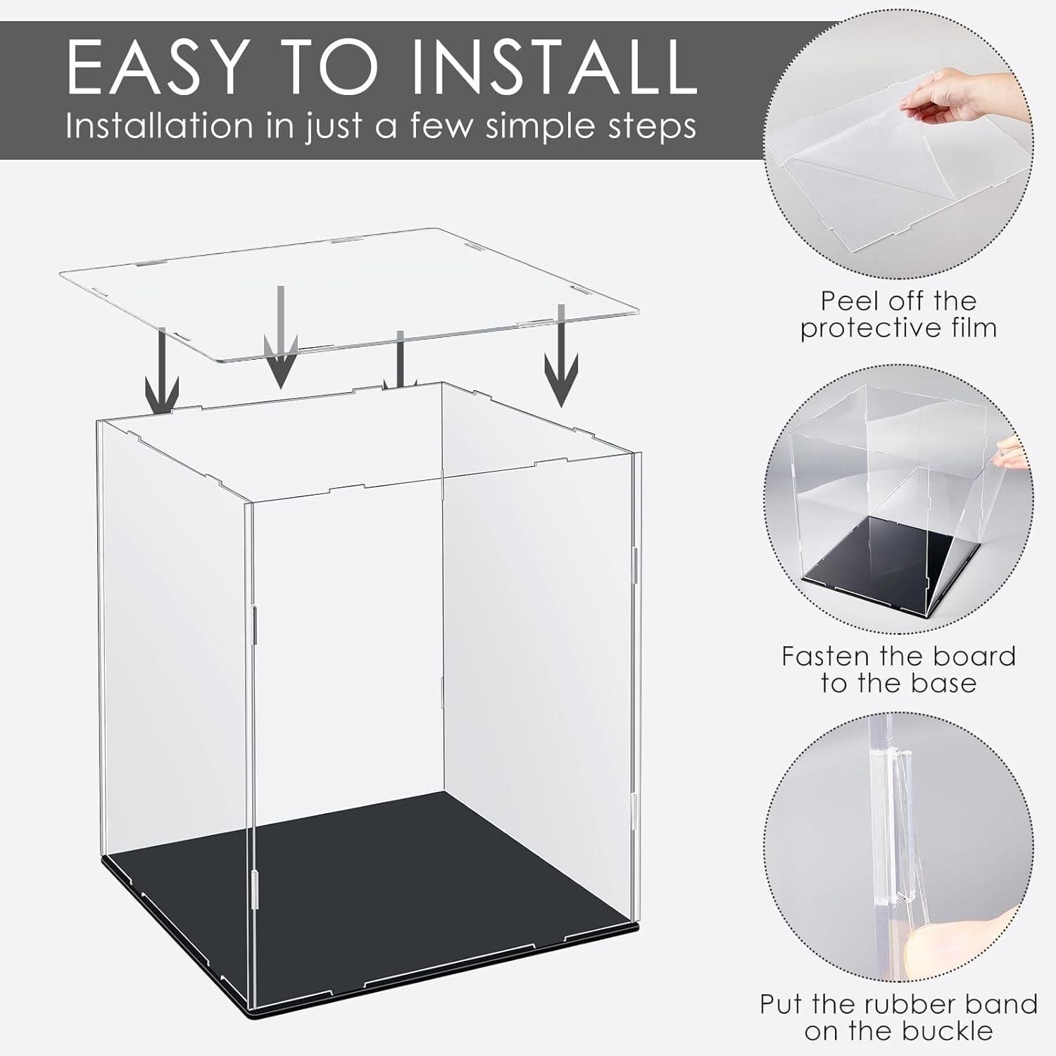 Clear Acrylic Display Case UV Protected Acrylic Basketball Holder, Display Case
