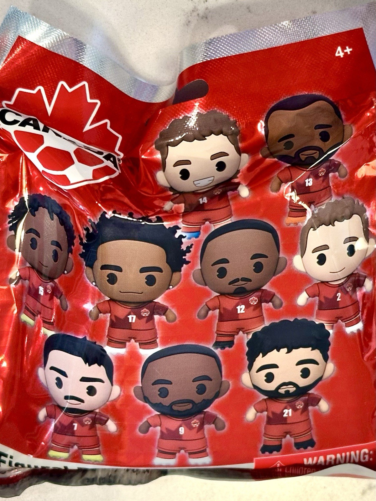 FIFA World Cup 2026💎TEAM 🇨🇦CANADA🇨🇦Figural 3-D Bag Clip Random Athletes