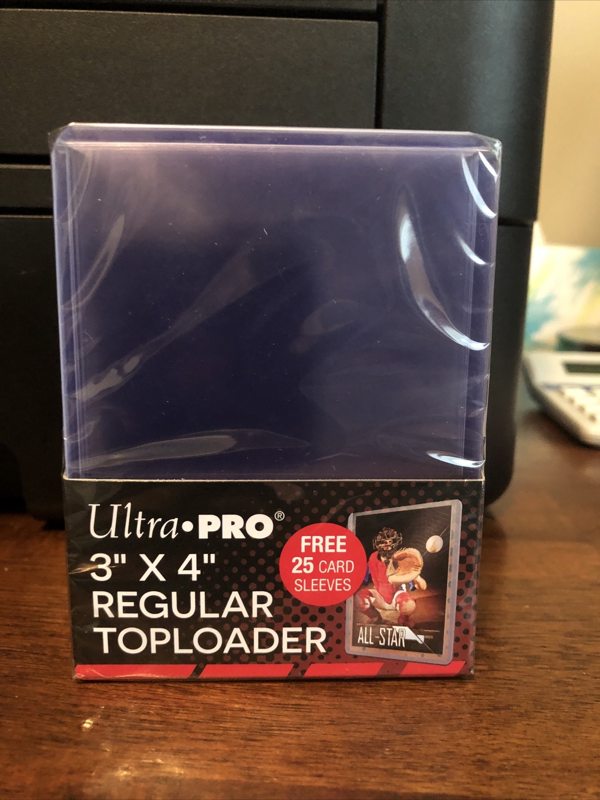 Ultra Pro 3X4 Regular Toploaders 35pt 1 Pack of 25 WITH 25 Card Sleeves included