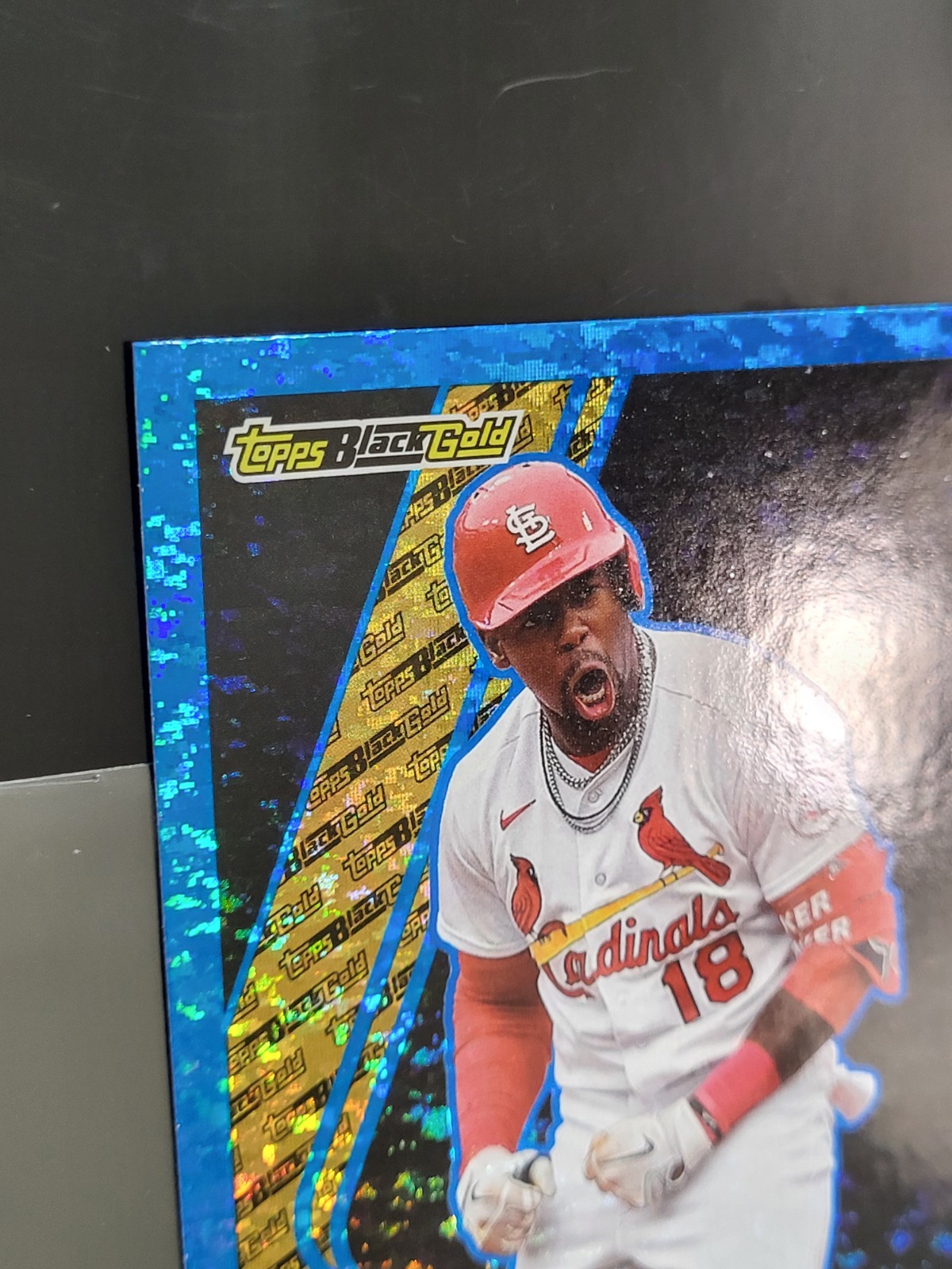 2023 Topps Black Gold blue border SP Jordan Walker rookie READ