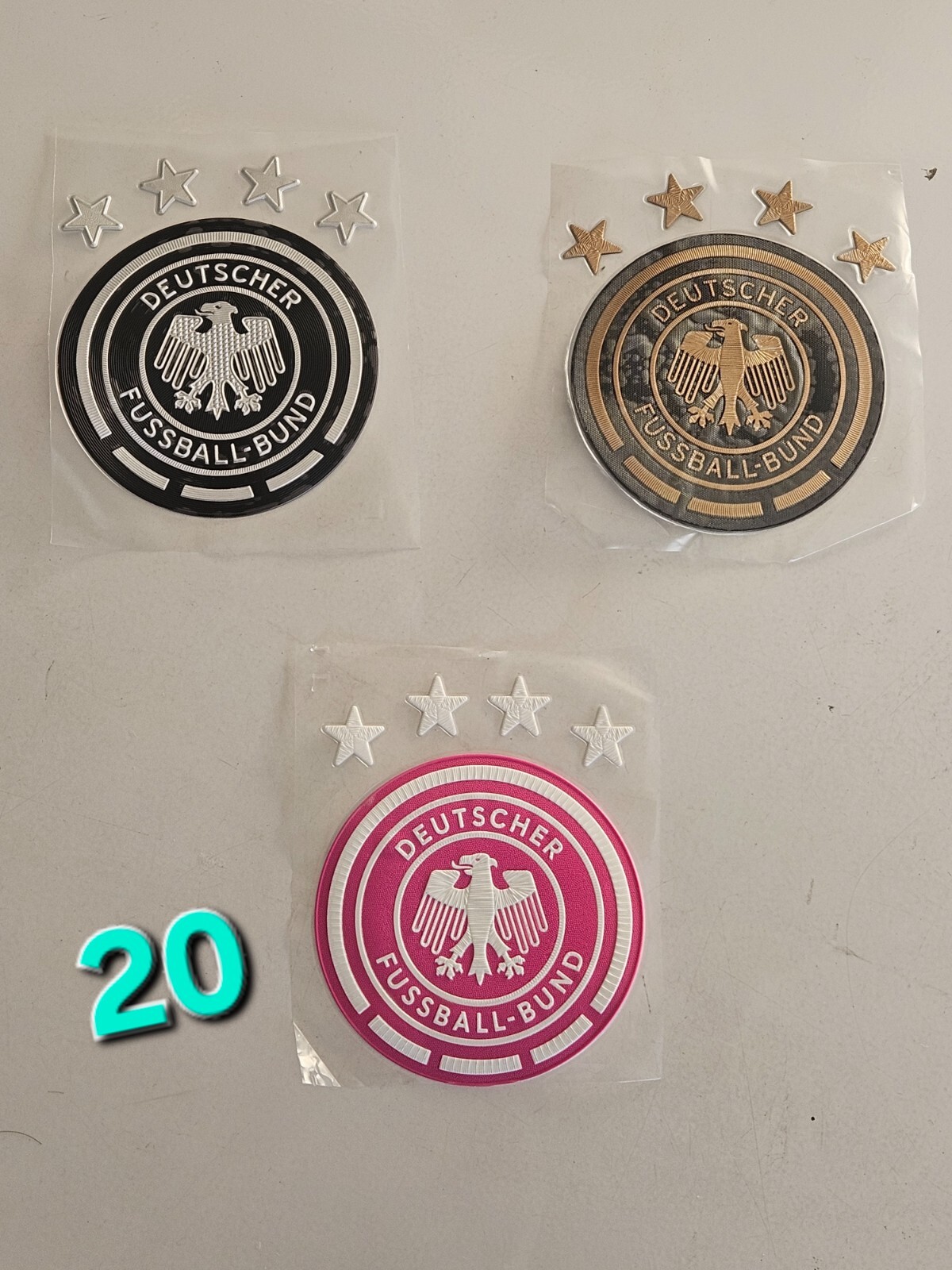 GERMANY NATIONAL TEAM PATCH SOCCER JERSEY CHEST PATCH JACKET..#20