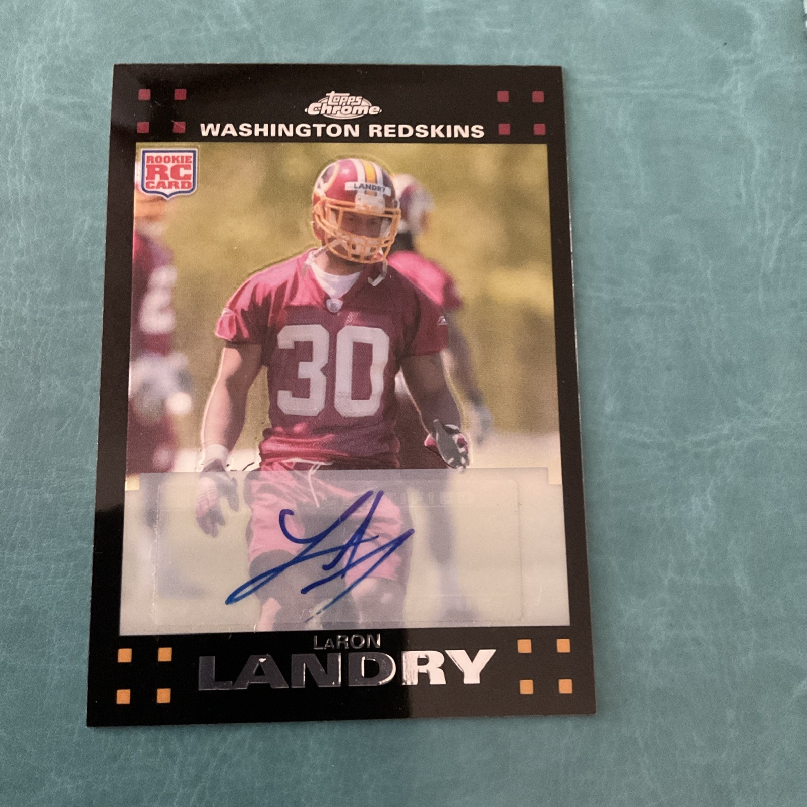 2007 Topps Chrome — LaRon Landry Superfractor 01/10 1/1 Pro Bowl Redskins Rc
