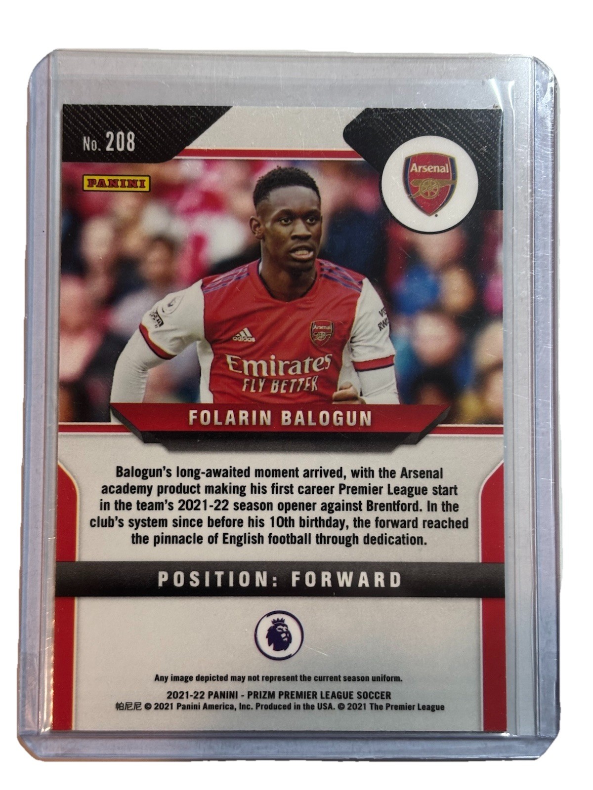 🇺🇸 Folarin Balogun 2021-22 Panini Prizm Rookie #208 RC United States 🇺🇸