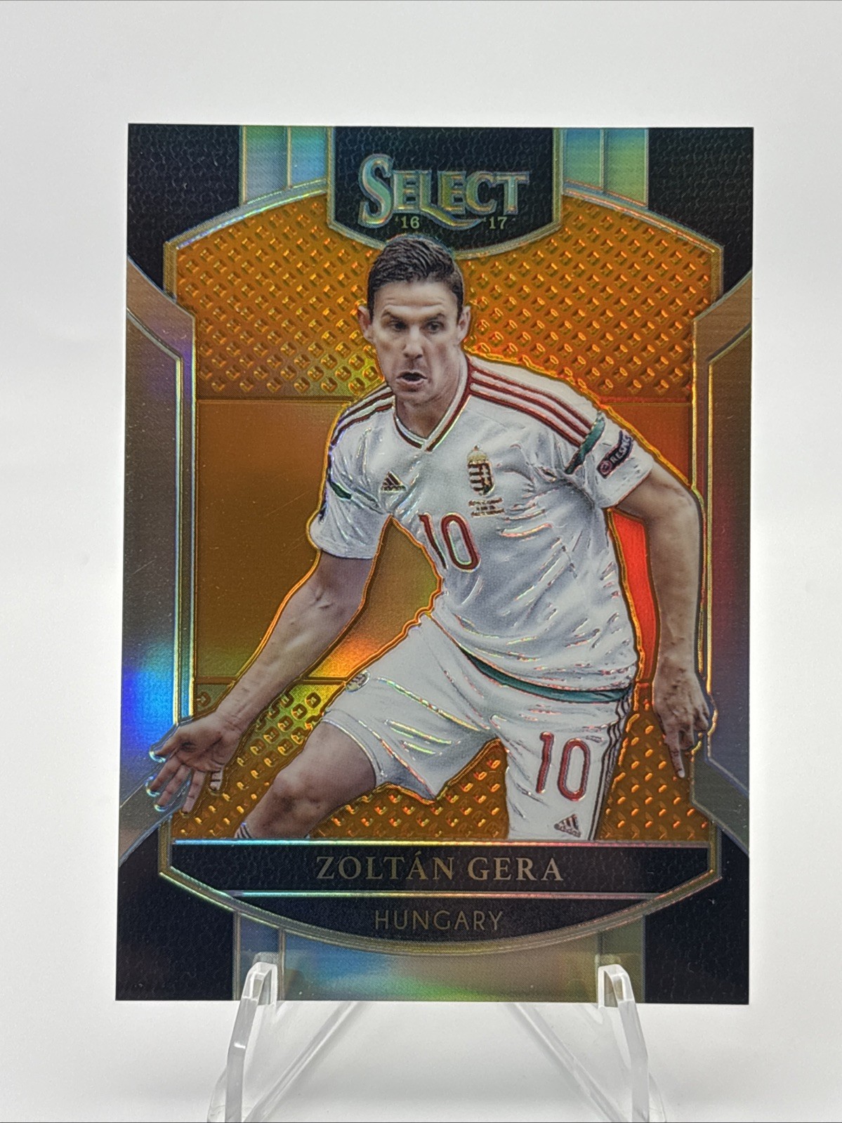 2016-17 Panini Select Soccer Zoltan Gera Orange Prizm /75 #6 Hungary
