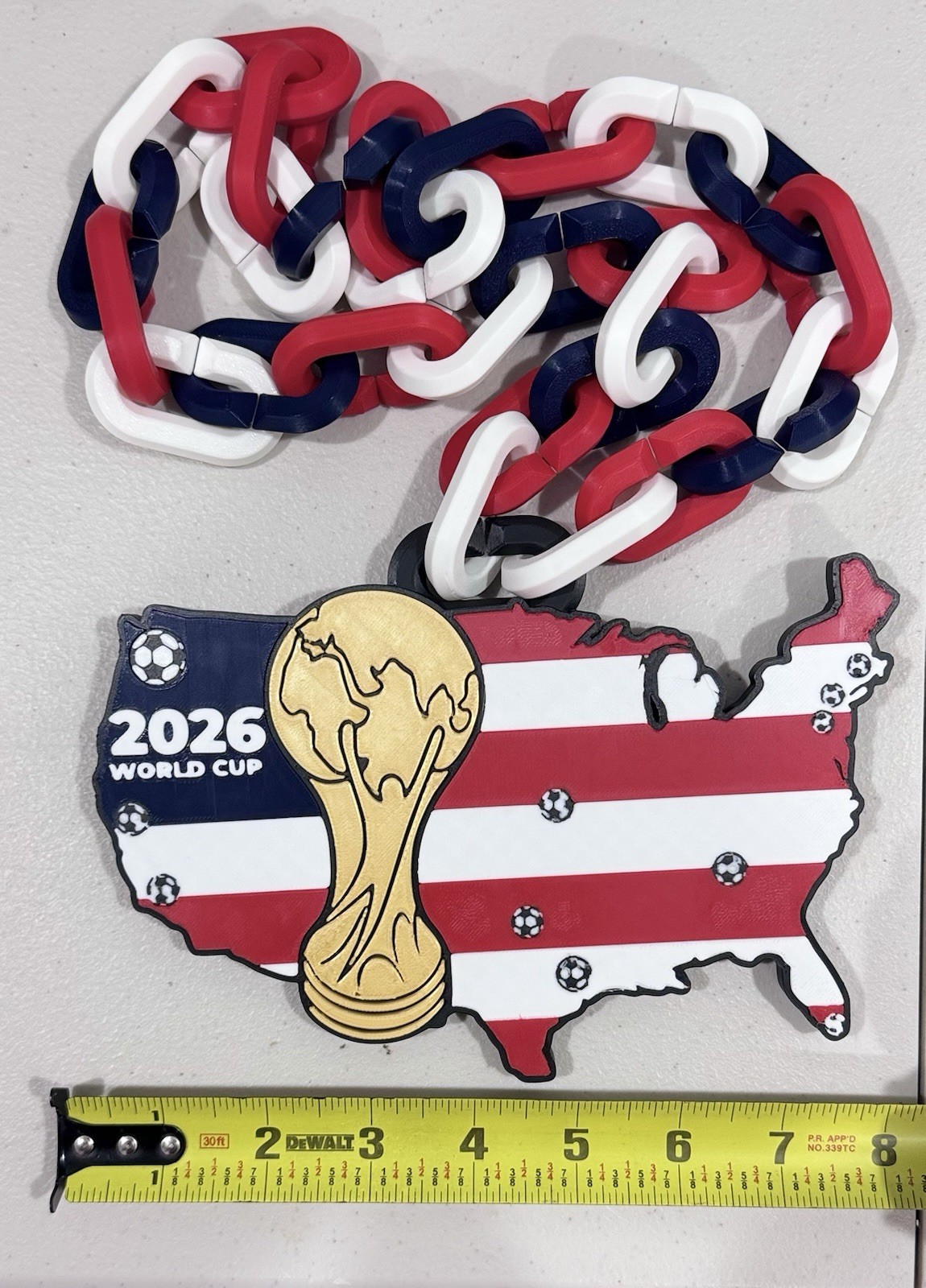 🔥🇺🇸UNITED STATES (USA)2026⚽️World Cup Pendant,Hype Chain(FAST FREE SHIPPING)