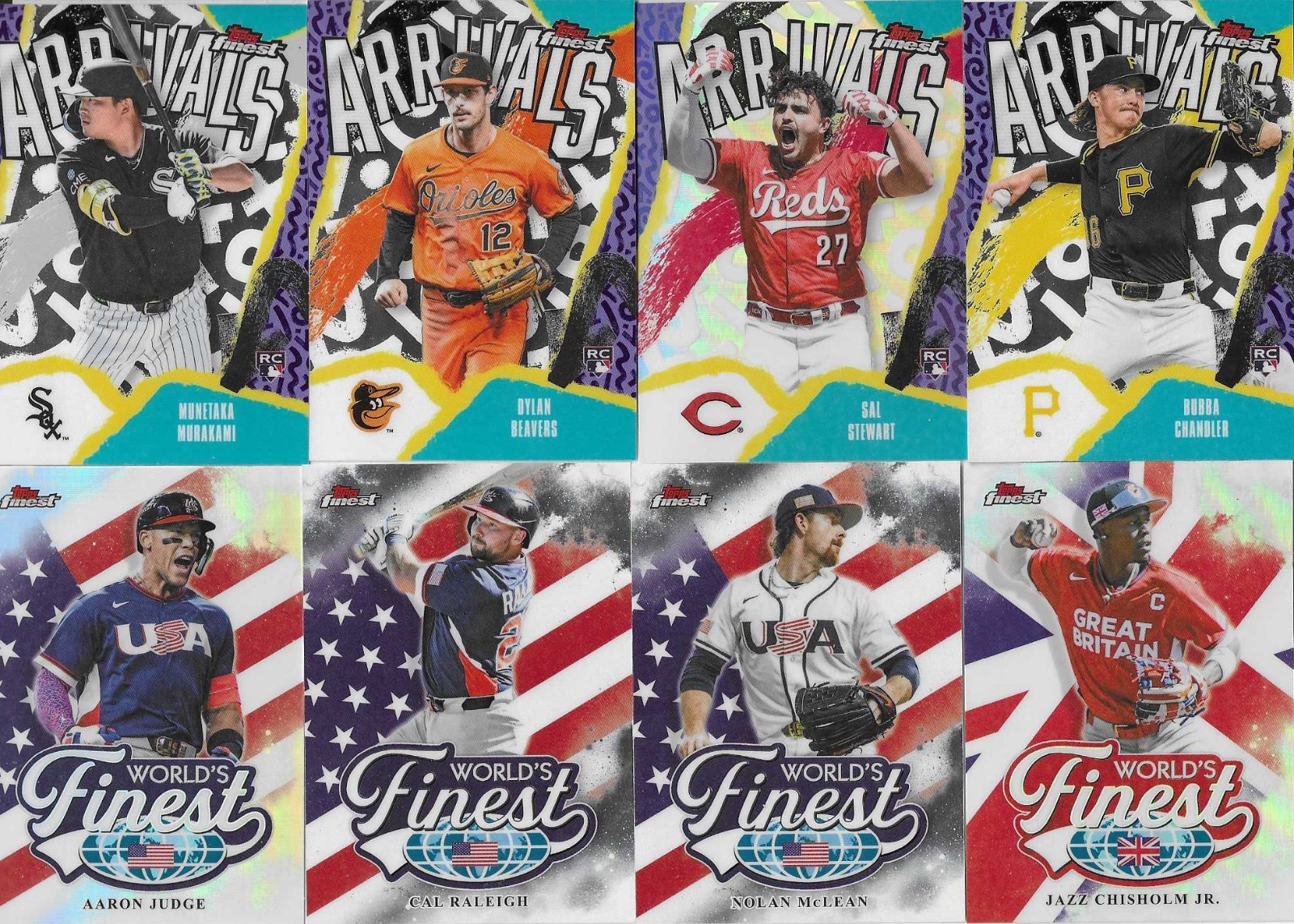 2026 Topps FINEST INSERTS: TEAM FINEST, ARRIVALS, WORLD’S FINEST, TIMELINES!