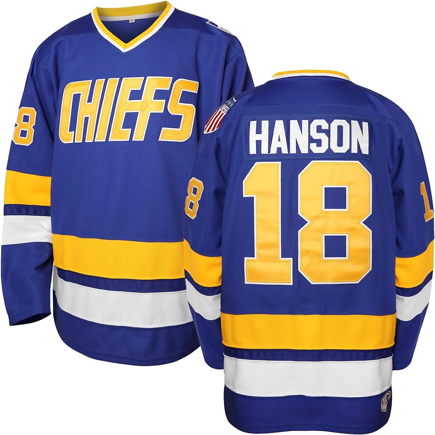 Hanson Brothers Charlestown Chiefs Hockey Jersey