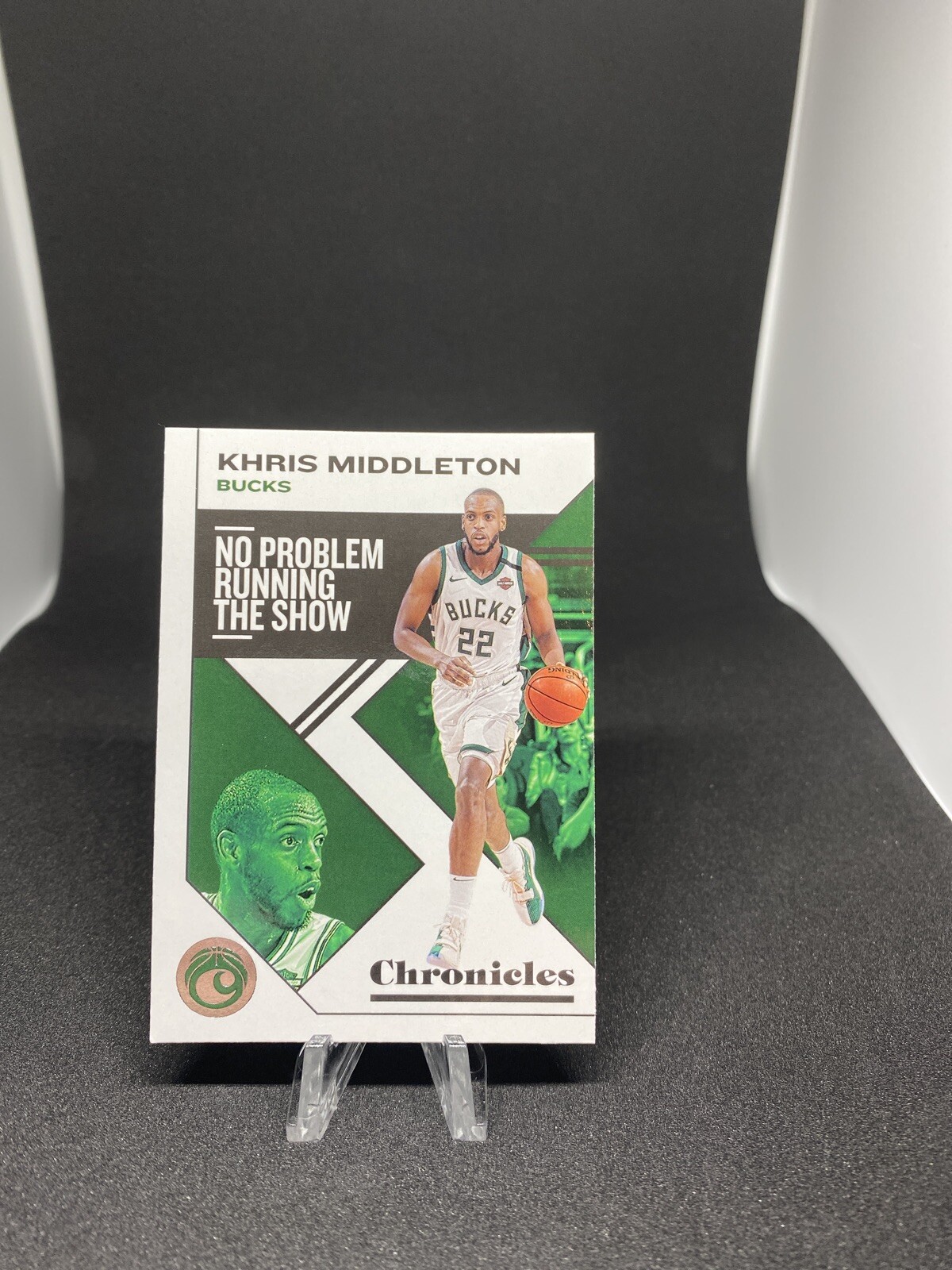 2019-20 PANINI CHRONICLES KHRIS MIDDLETON TEAL NO PROBLEM RUNNING THE SHOW #37