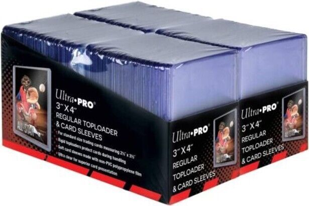 Ultra Pro 3″ x 4″ Toploader & Card Sleeve Bundle — Clear ,200 Count (83665)