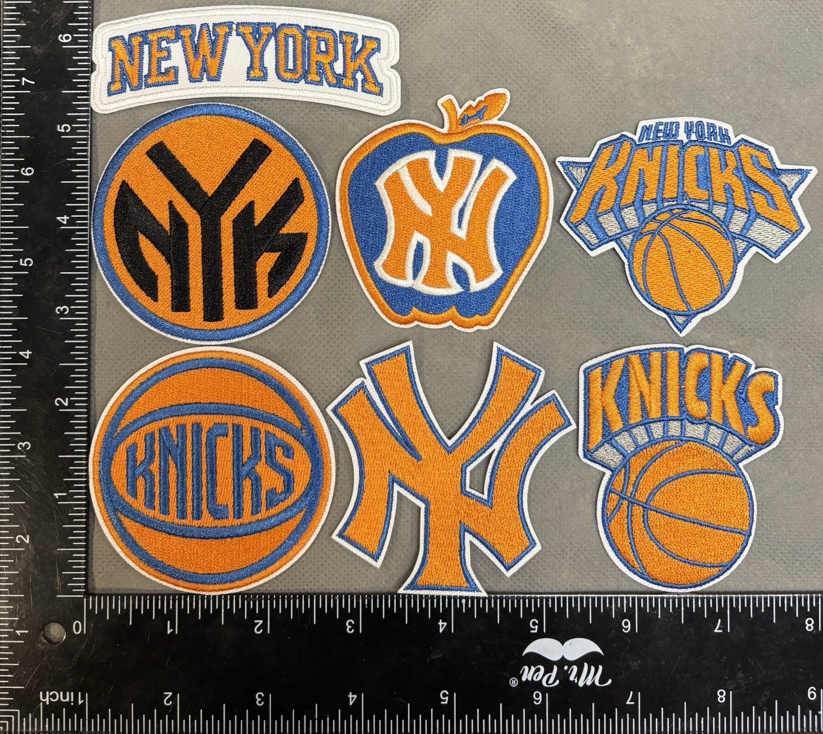 Lot Set Of 7 New York Knicks NBA Basketball Embroidered Iron On Patches