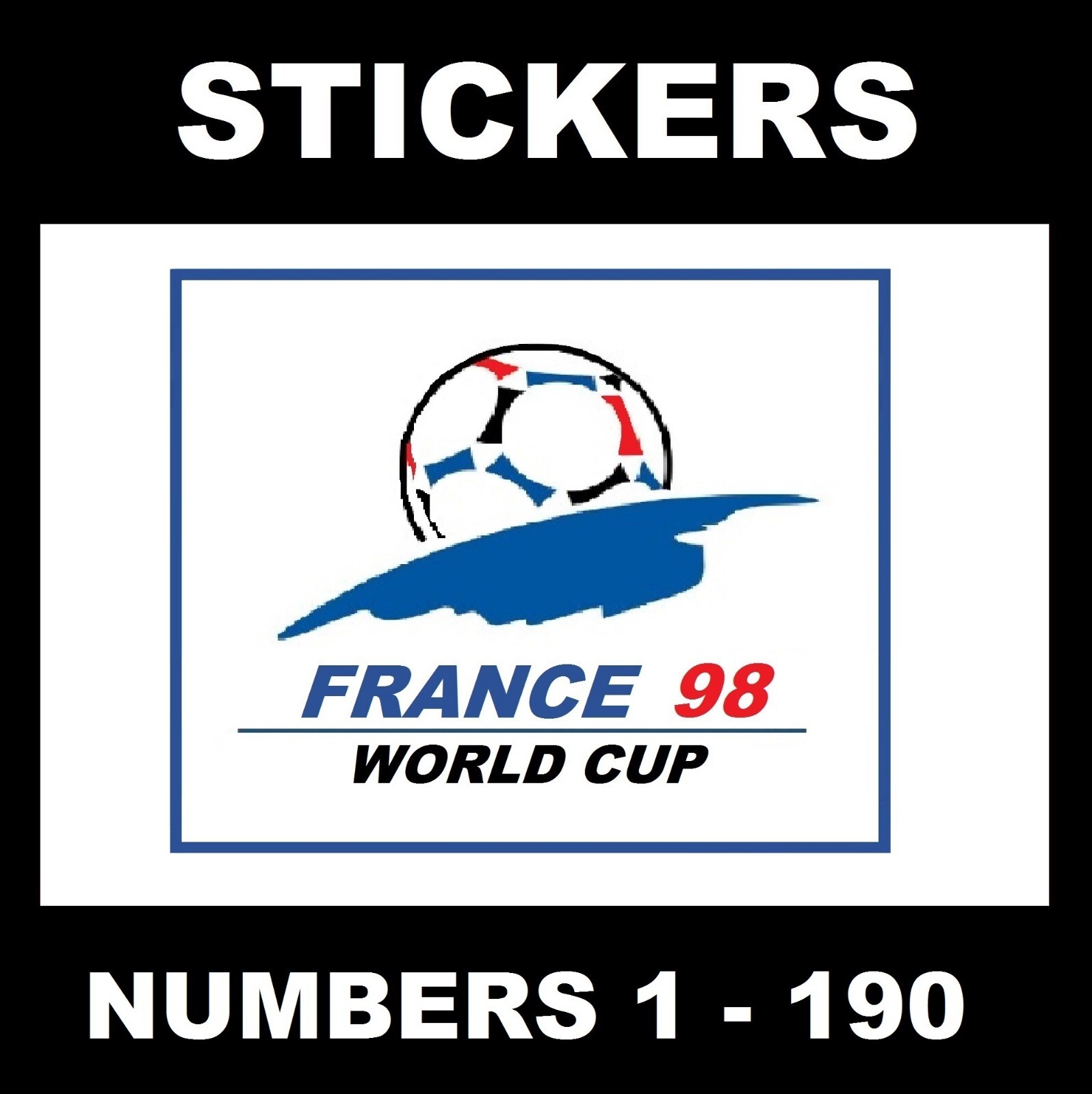 Panini 1998 World Cup football stickers #1 — 190