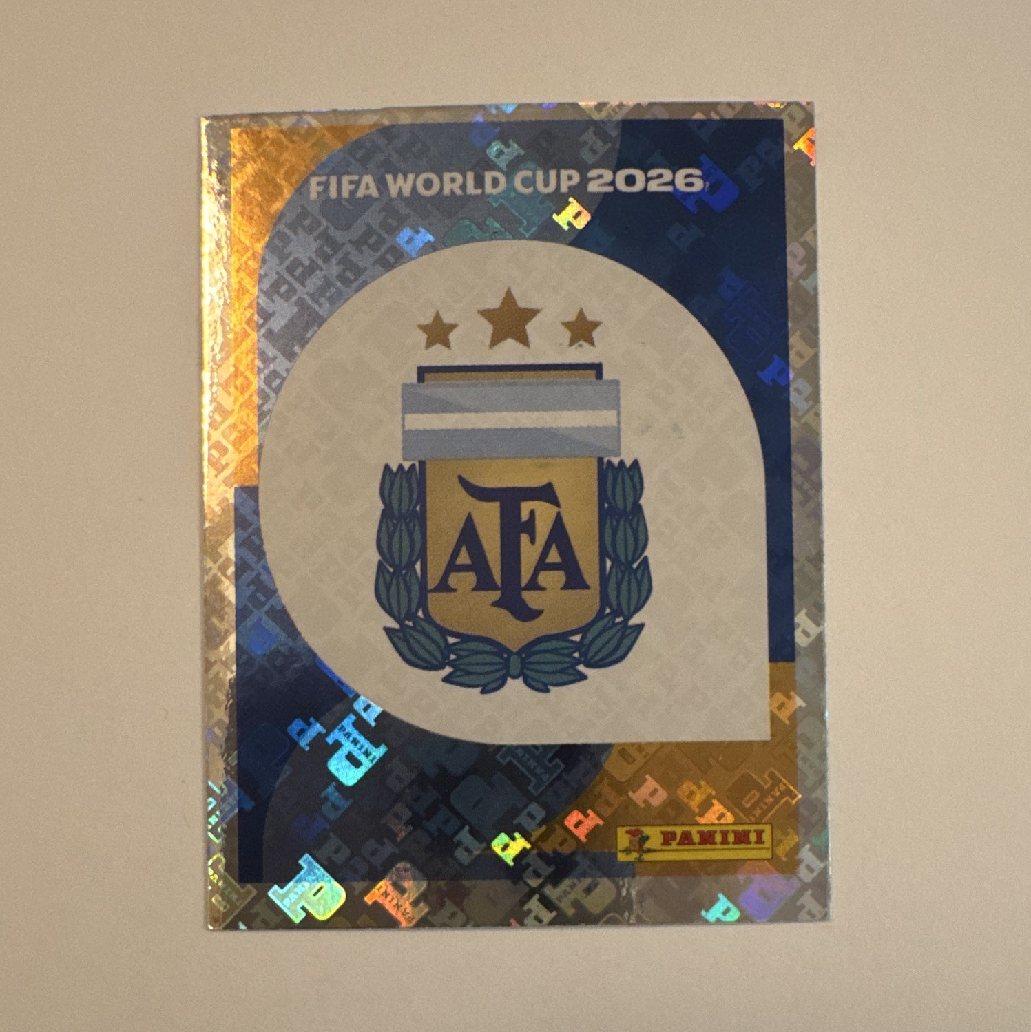 Panini FIFA World Cup 2026 Sticker Argentina ARG 1 AFA Crest Badge Logo