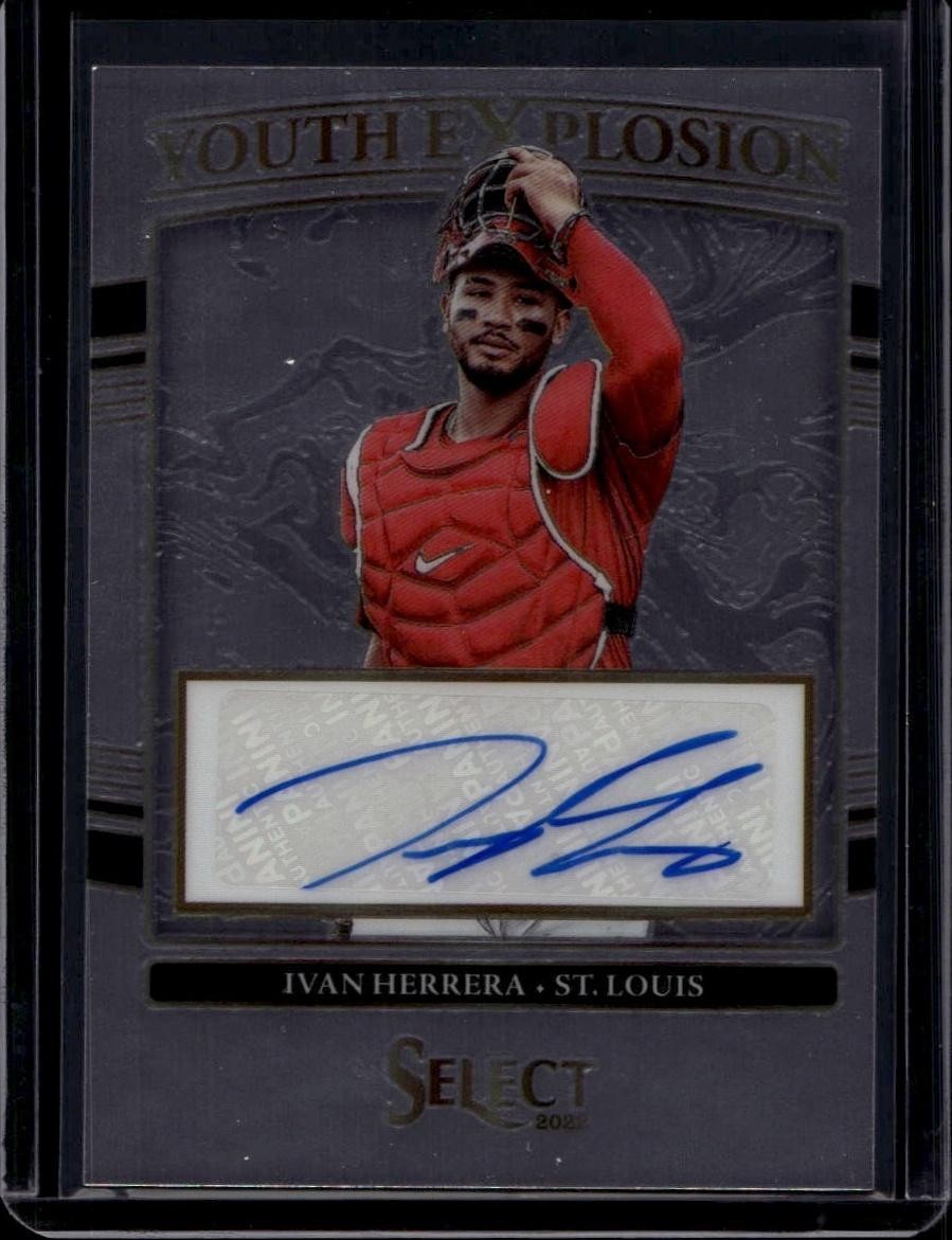 2022 Panini Select #YES-IH Ivan Herrera Youth Explosion Signatures #/299