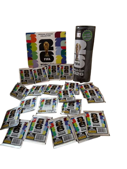 2026 Panini World Cup Album + 20 Packs + 1 Exclusive Card Lot