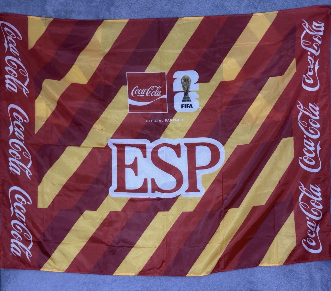 FIFA 2026 World Cup Wearable Cape Flag Coca-Cola Spain España — Free Shipping