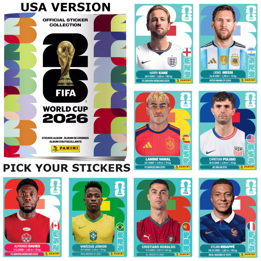 2026 Panini FIFA World Cup Stickers US Edition #ARG1-#PAN20 — Pick Your Stickers